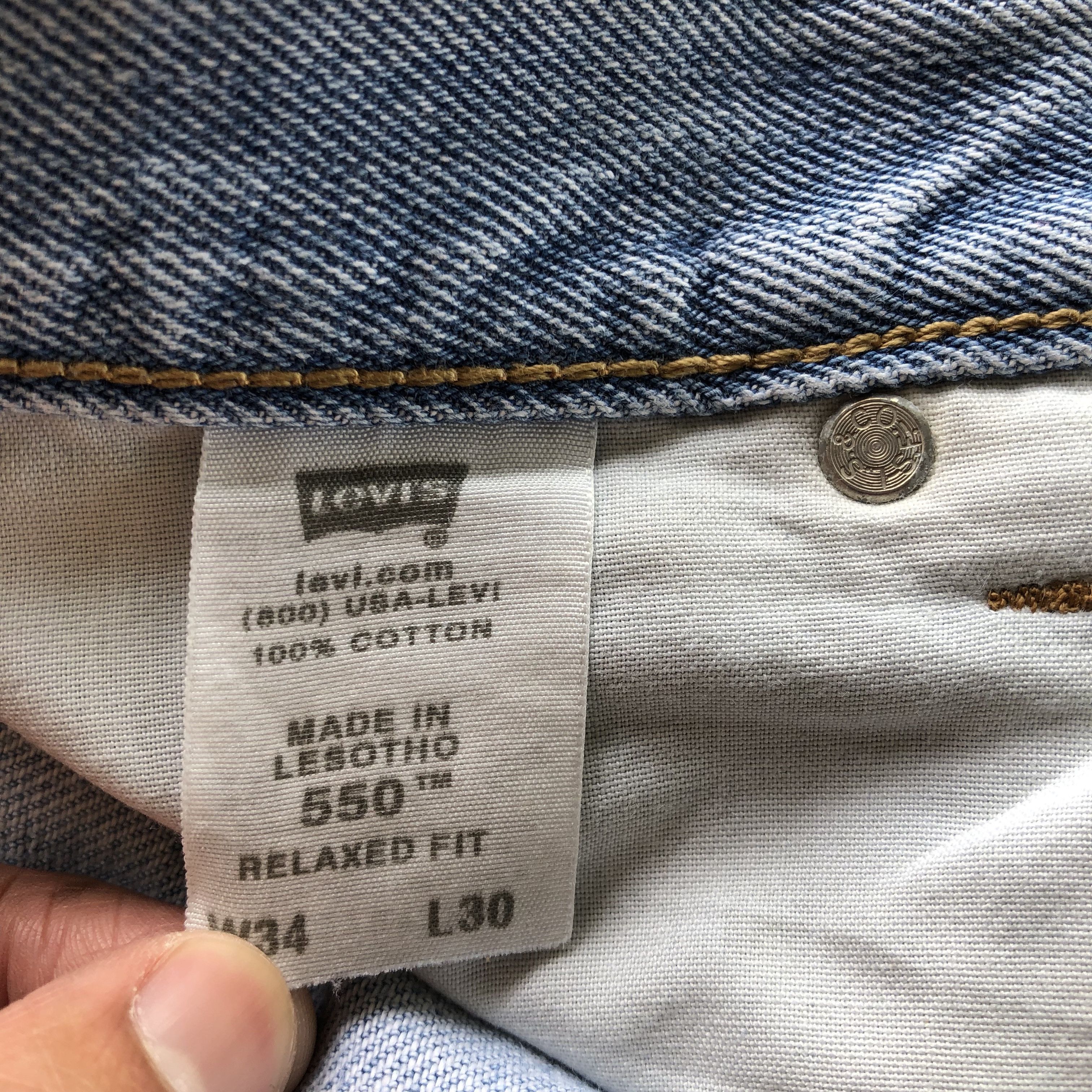Levi's Vintage Levis Sun Faded Dirty Jeans Levi's Light Wash Denim Size US 34 / EU 50 - 9 Thumbnail