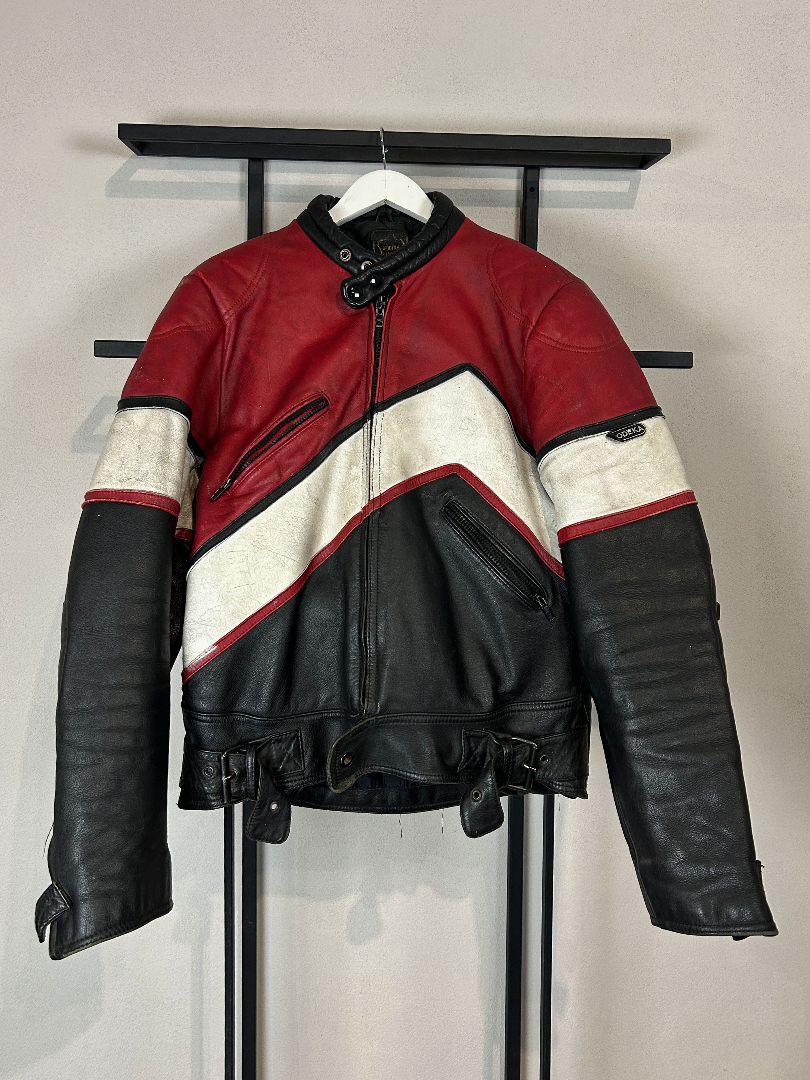 Yohji Yamamoto VTG Leather Motorcycle Racing Jacket Distressed Biker Moto Size US S / EU 44-46 / 1 - 1 Thumbnail