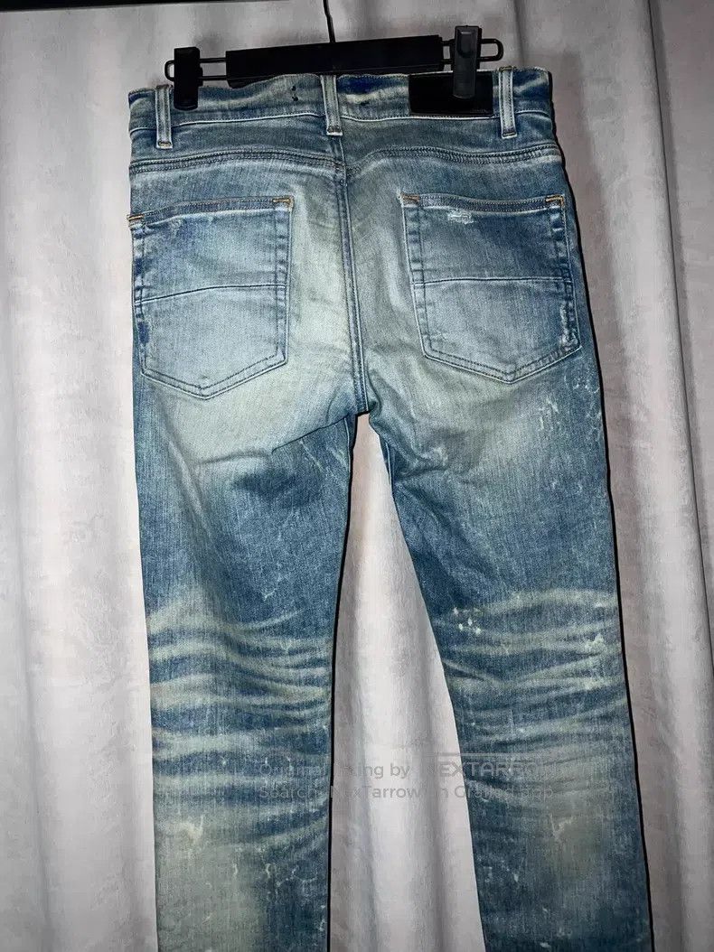 Amiri Amiri Yellow mud water-washed vintage cat whisker denim pa Size US 30 / EU 46 - 5 Thumbnail