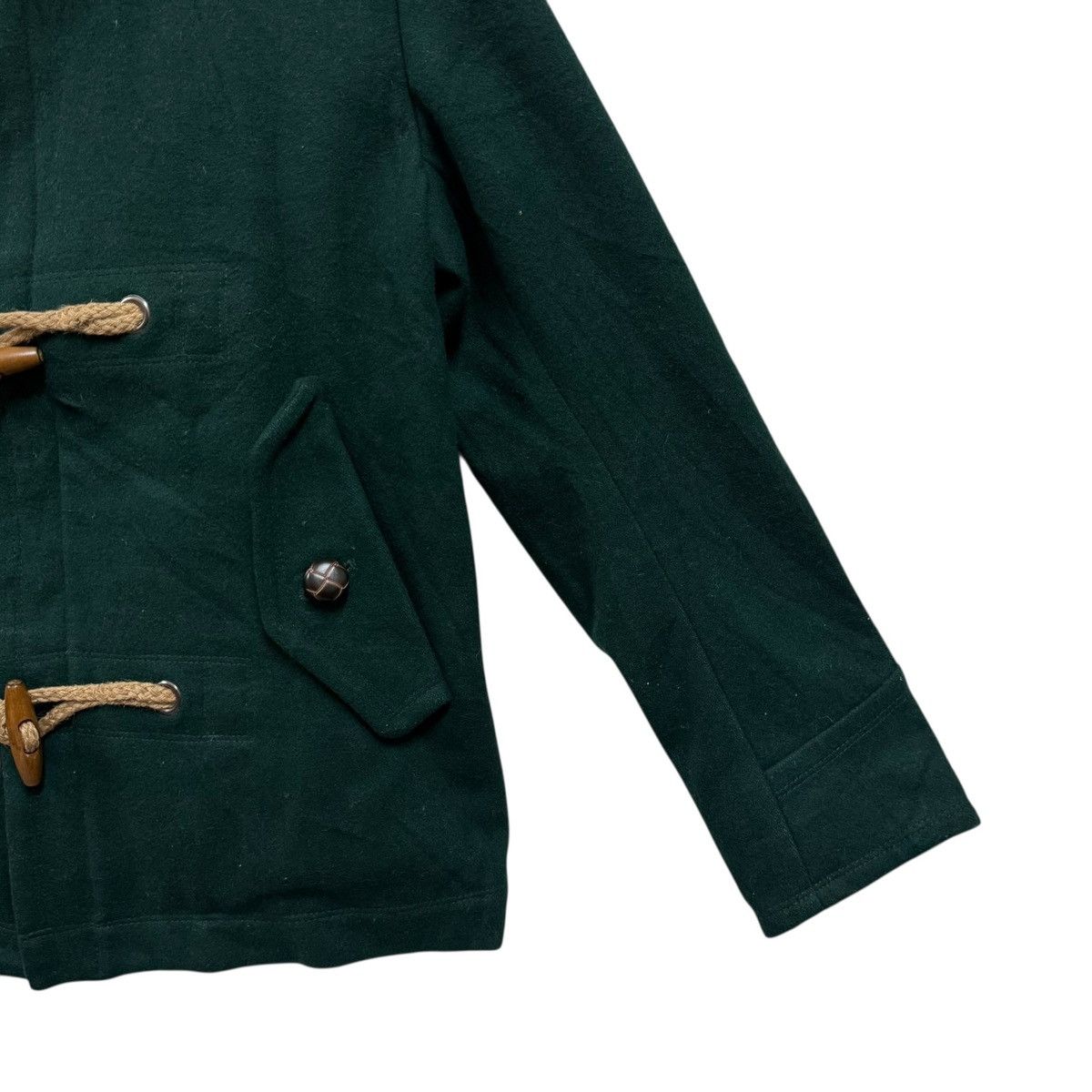 Japanese Brand Inherit Hoodie Duffle Jacket Wool Size US M / EU 48-50 / 2 - 6 Thumbnail