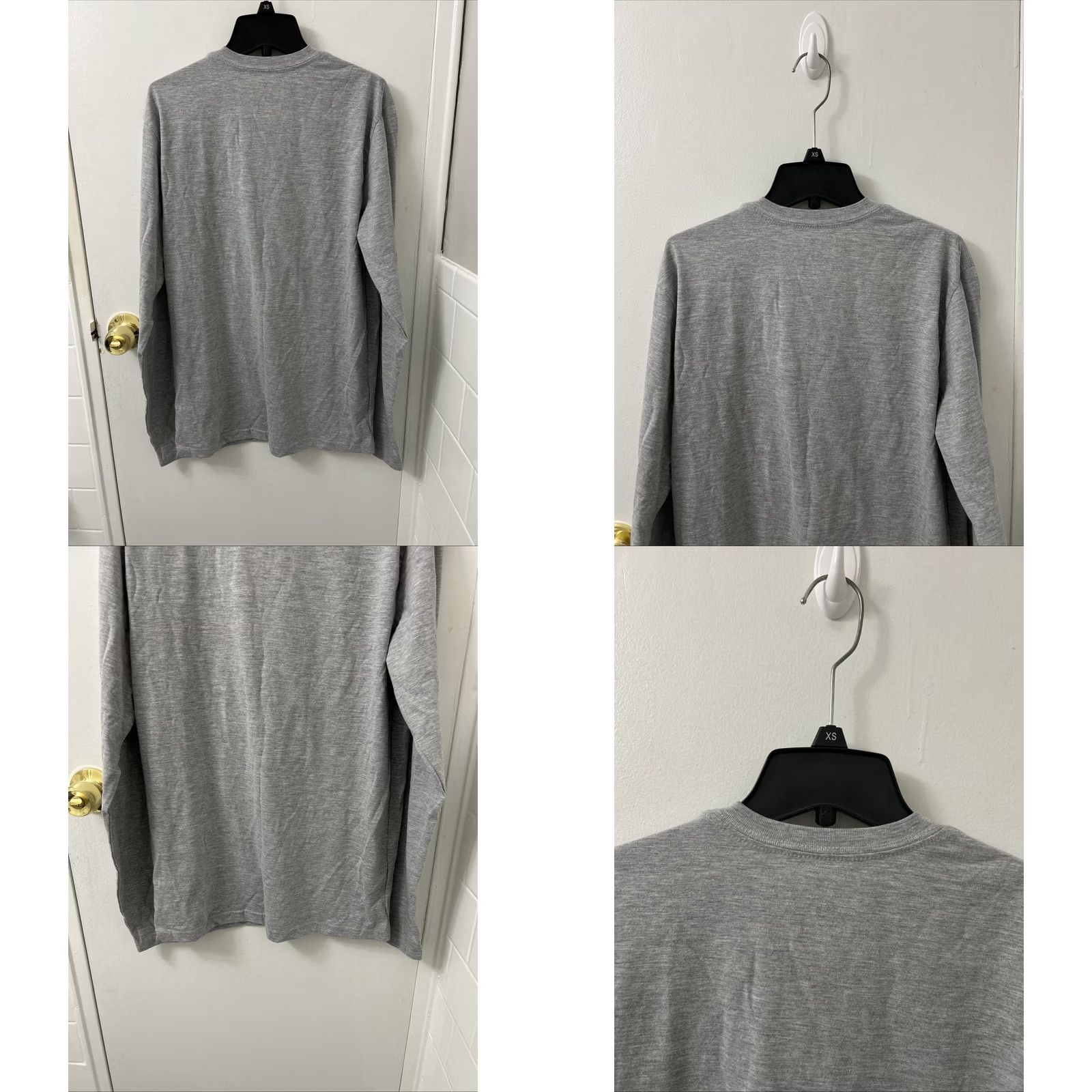 Adidas Adidas Originals Golf Shirt Mens Sz S Gray Big Logo Trefoil Long Sleeve Shirt Boys? Wait Size US S / EU 44-46 / 1 - 8 Thumbnail