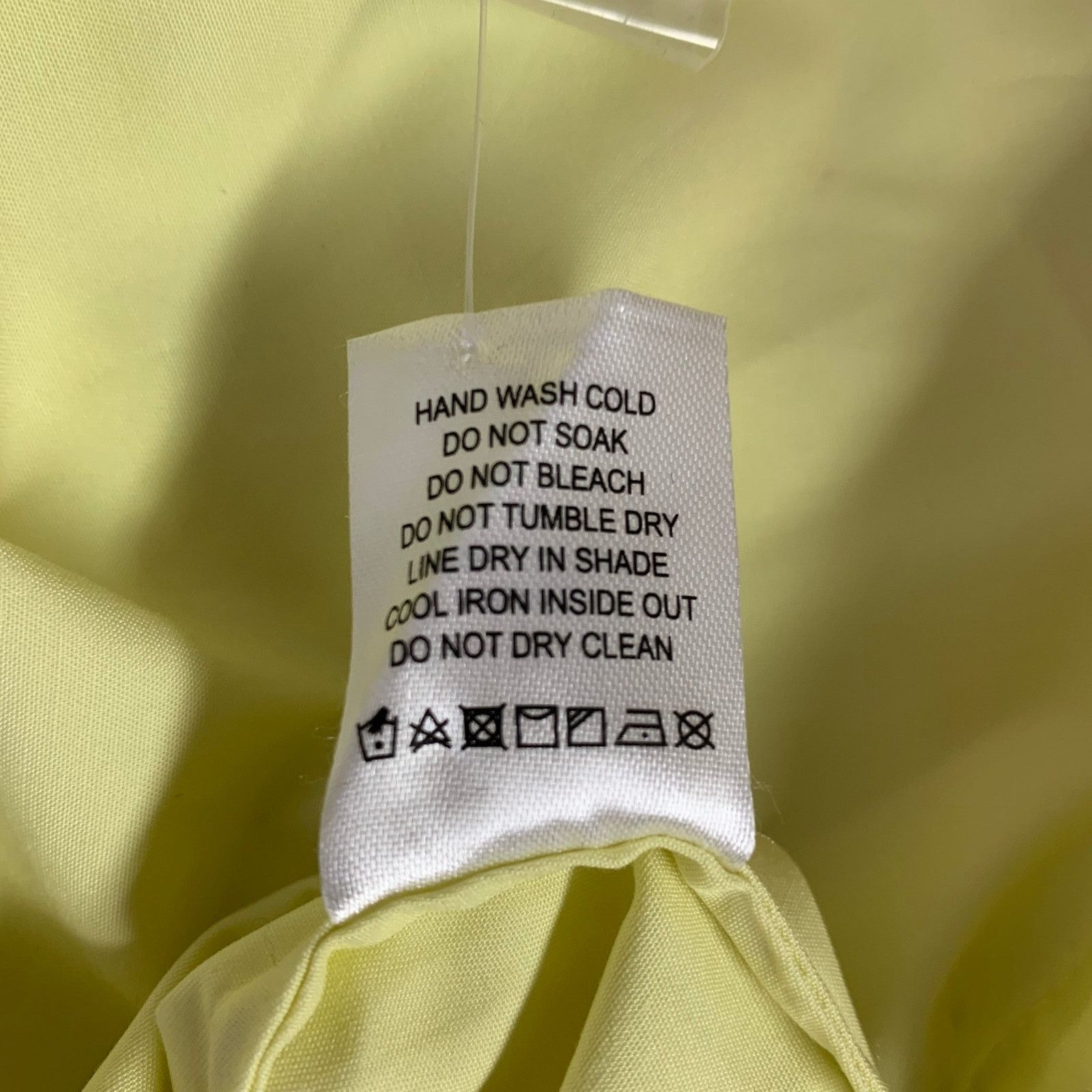 Other S Yellow Cotton Padded Shoulders Button Up Dress Top Size S / US 4 / IT 40 - 6 Thumbnail