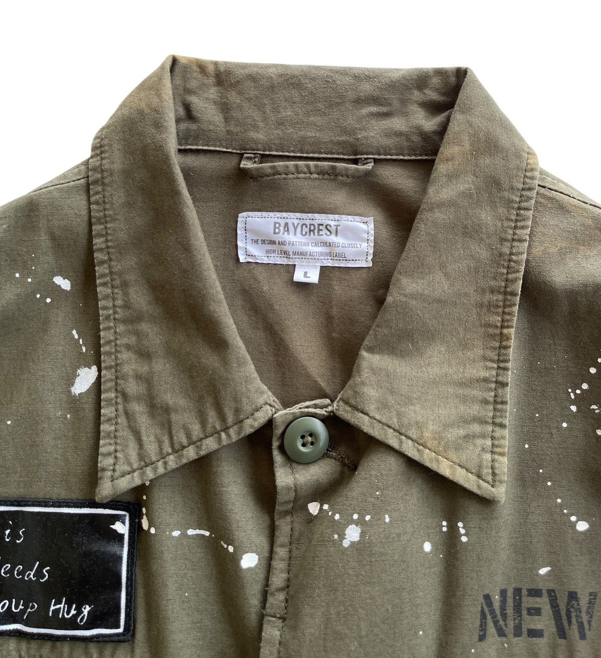 Japanese Brand Baycrest Paint Splash Fatique Field Jacket Size US L / EU 52-54 / 3 - 11 Thumbnail
