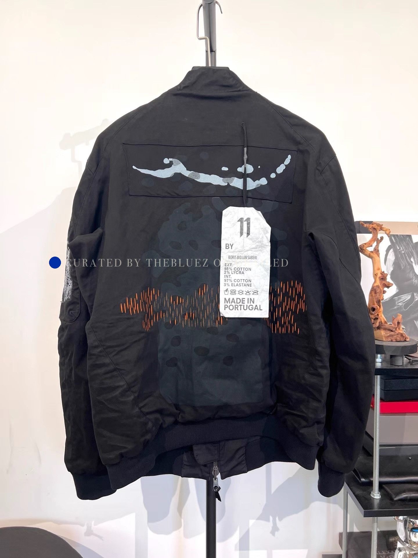 11 By Boris Bidjan Saberi Double-Sided Embroidered Flight Jacket Size US M / EU 48-50 / 2 - 1 Thumbnail