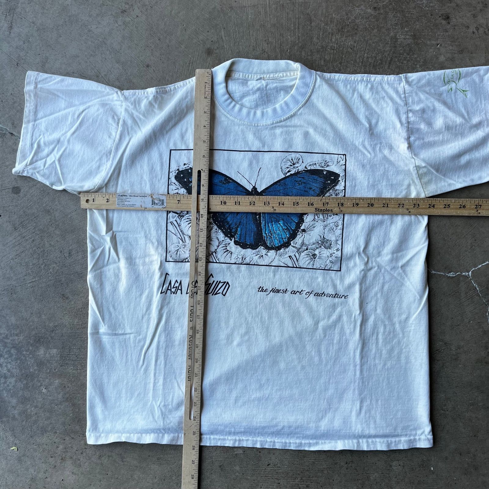 Vintage VINTAGE CASA DEL SUZO NOVELTY TOURISM BUTTERFLY ART SHIRT XL Size US XL / EU 56 / 4 - 3 Thumbnail