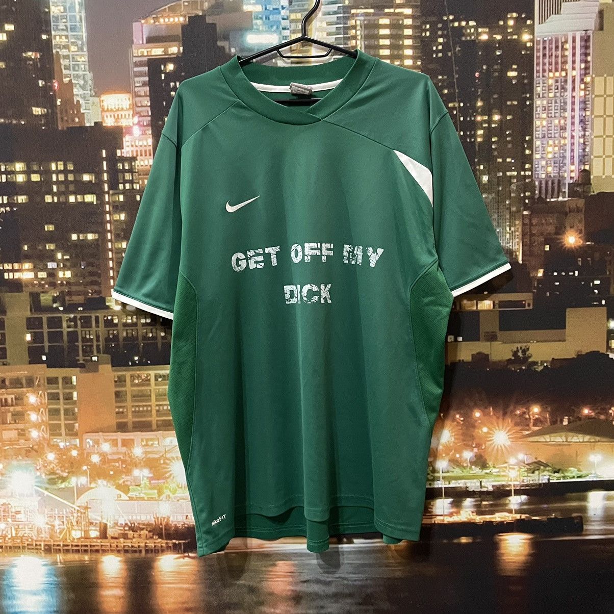 Nike NIKE T SHIRT HUMOR GET OFF MY DICK PENIS SEX PORNSTAR 90s Size US XL / EU 56 / 4 - 1 Thumbnail