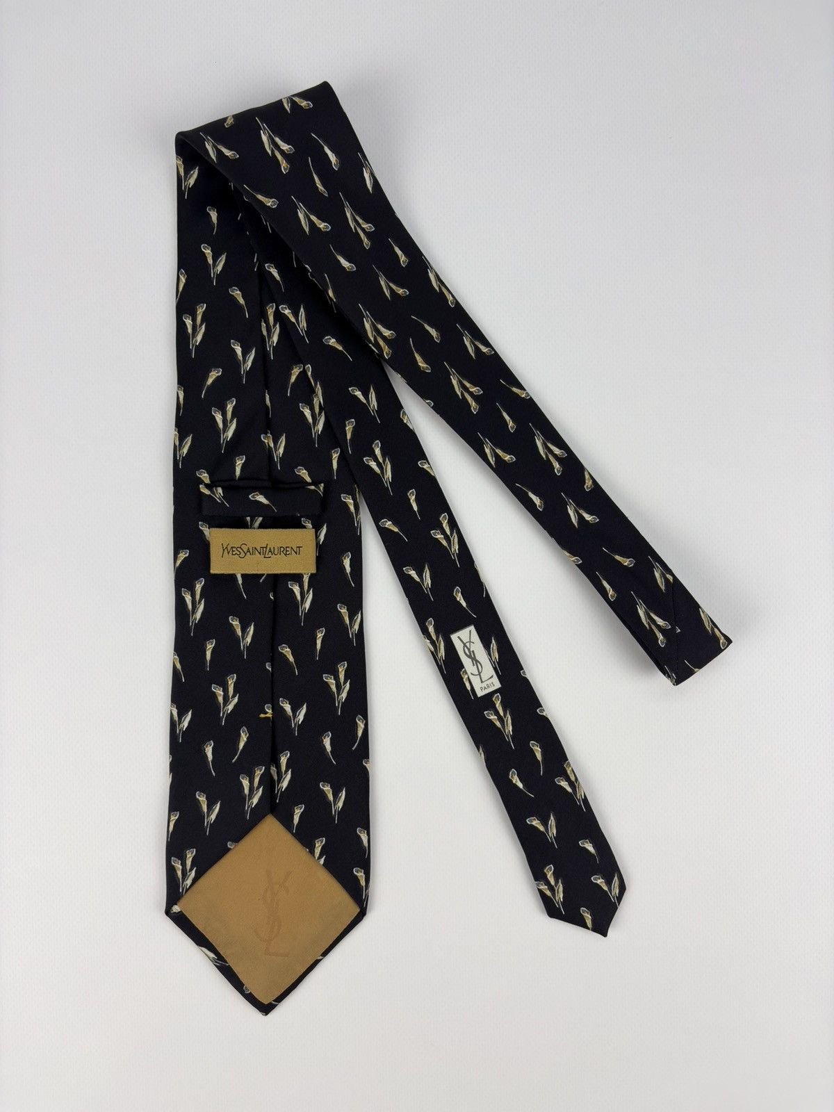 Yves Saint Laurent Yves Saint Laurent YSL Paris Silk Tie Size ONE SIZE - 1 Thumbnail