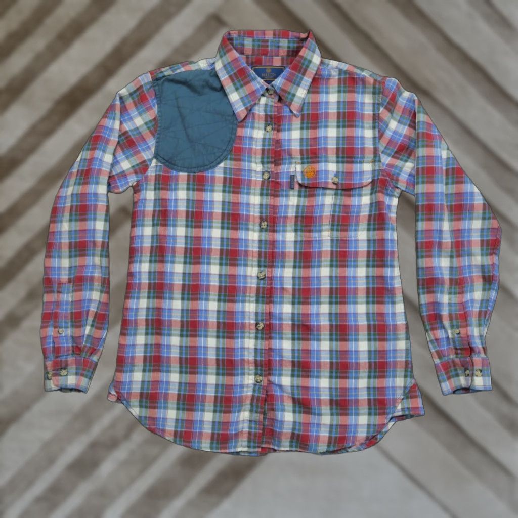 Vintage VINTAGE Beretta Shirt Womens Small Red Green Plaid Button Up Hunting Shirt Size S / US 4 / IT 40 - 1 Thumbnail