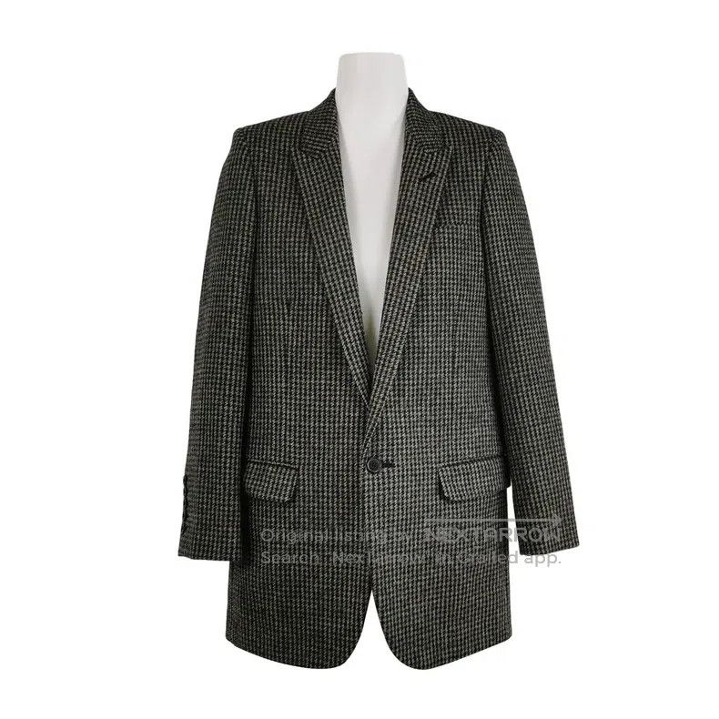 Saint Laurent Paris Saint Laurent Paris Houndstooth Jacket Size XXS / US 00 / IT 34 - 1 Thumbnail