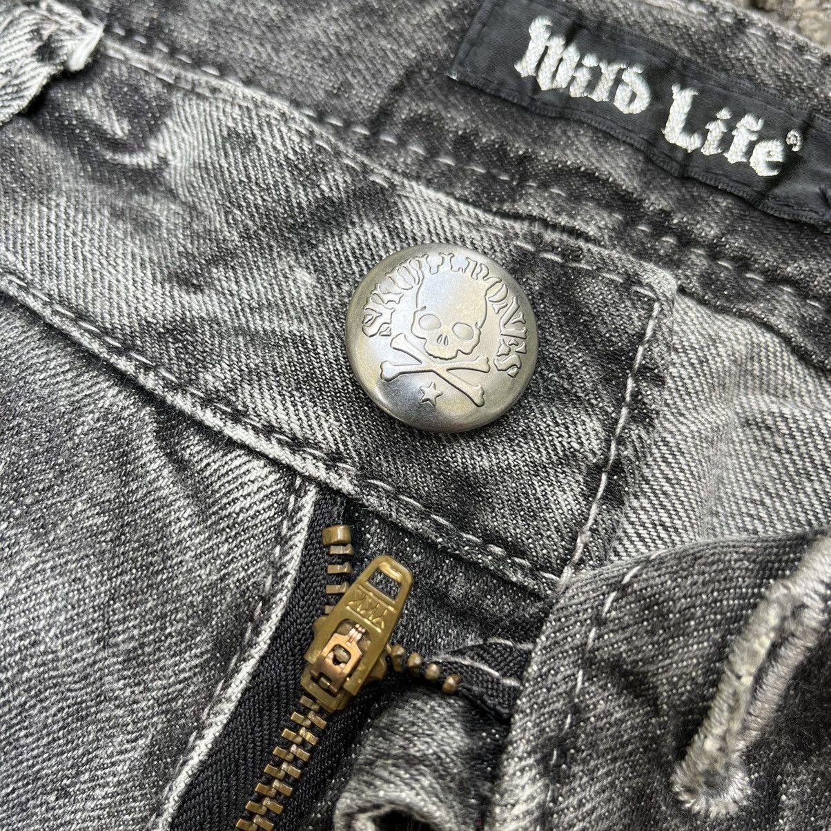 Japanese Brand 2000's Wild Life Flared Faded Jeans Boot Cut Low Rise Denim Size US 32 / EU 48 - 7 Thumbnail
