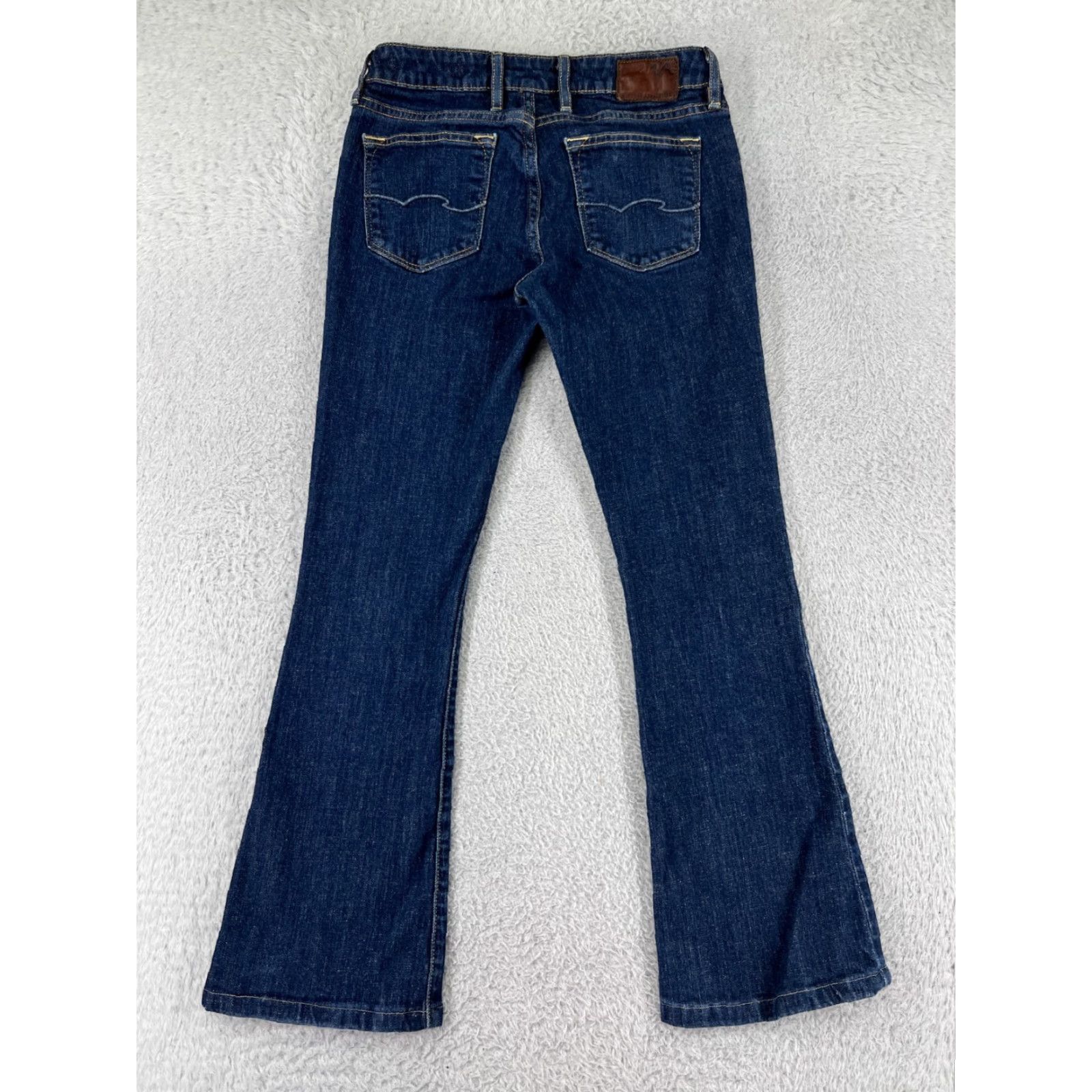 Vintage VINTAGE Revolution Jeans Womens 27 Blue Denim Dark Wash Bootcut Bell Flare Jeans Size 27" / US 4 / IT 40 - 2 Thumbnail