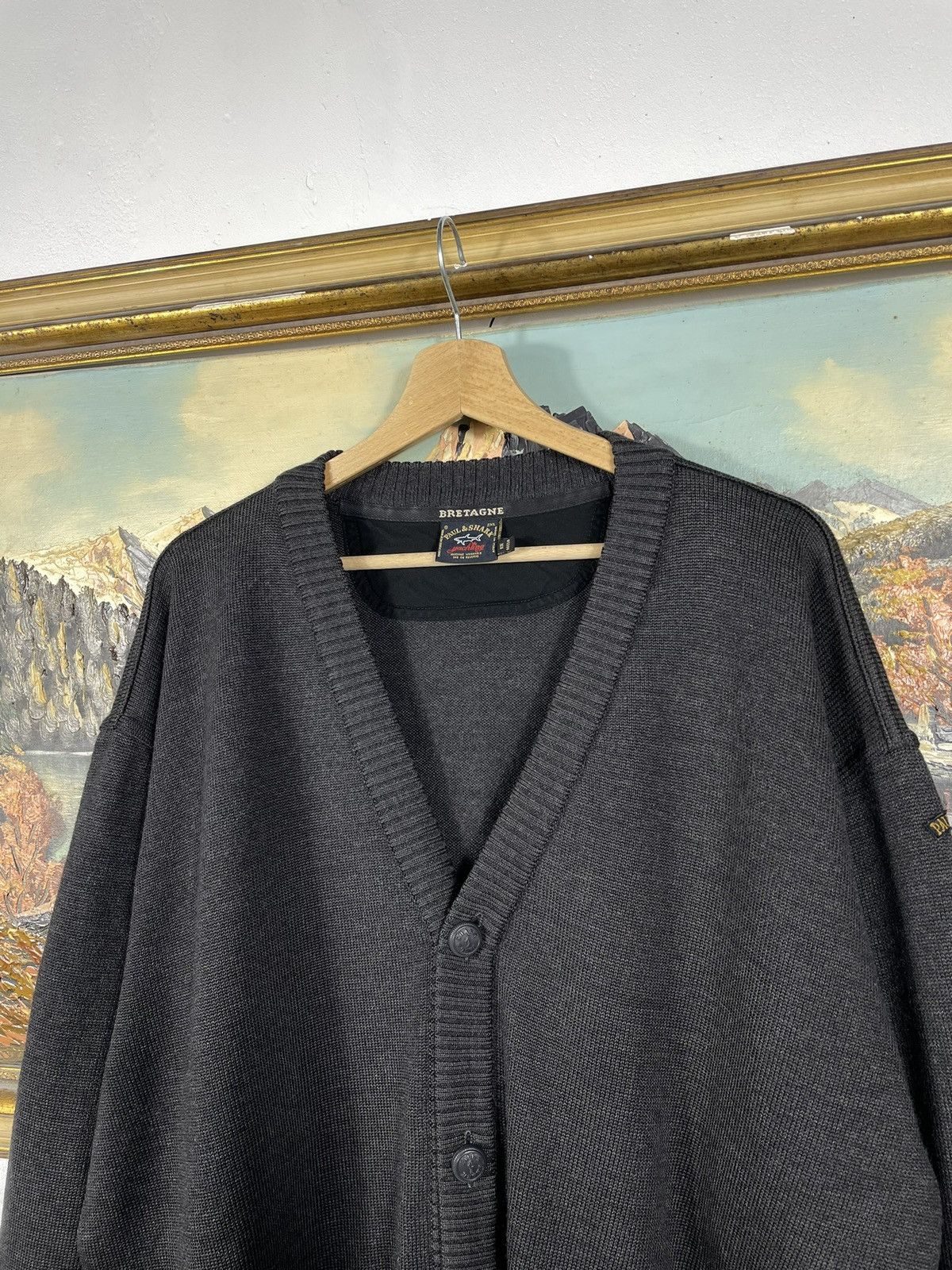 Designer × Paul & Shark × Vintage Retro 90s Black Sweater Paul & Shark Pull Knitwear Jumper Size US XXL / EU 58 / 5 - 4 Thumbnail