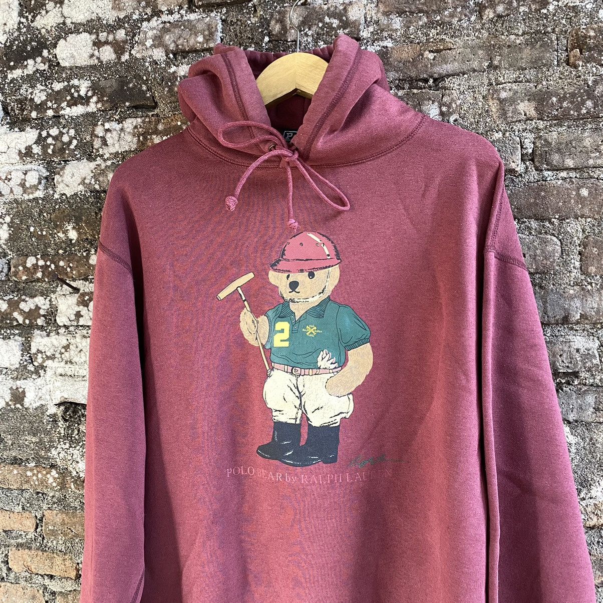 Polo Ralph Lauren × Ralph Lauren × Vintage Vintage Polo Bear ralph lauren pullover hoodie Size US M / EU 48-50 / 2 - 2 Thumbnail