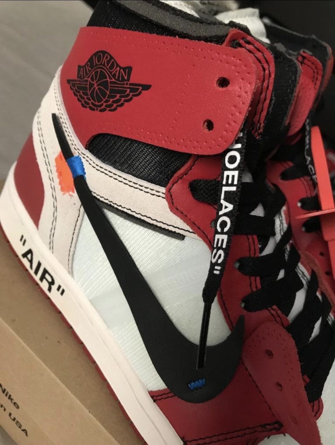 Jordan Brand × Nike × Off-White Jordan 1 Retro High Off-White Chicago Size US 9 / EU 42 - 6 Thumbnail