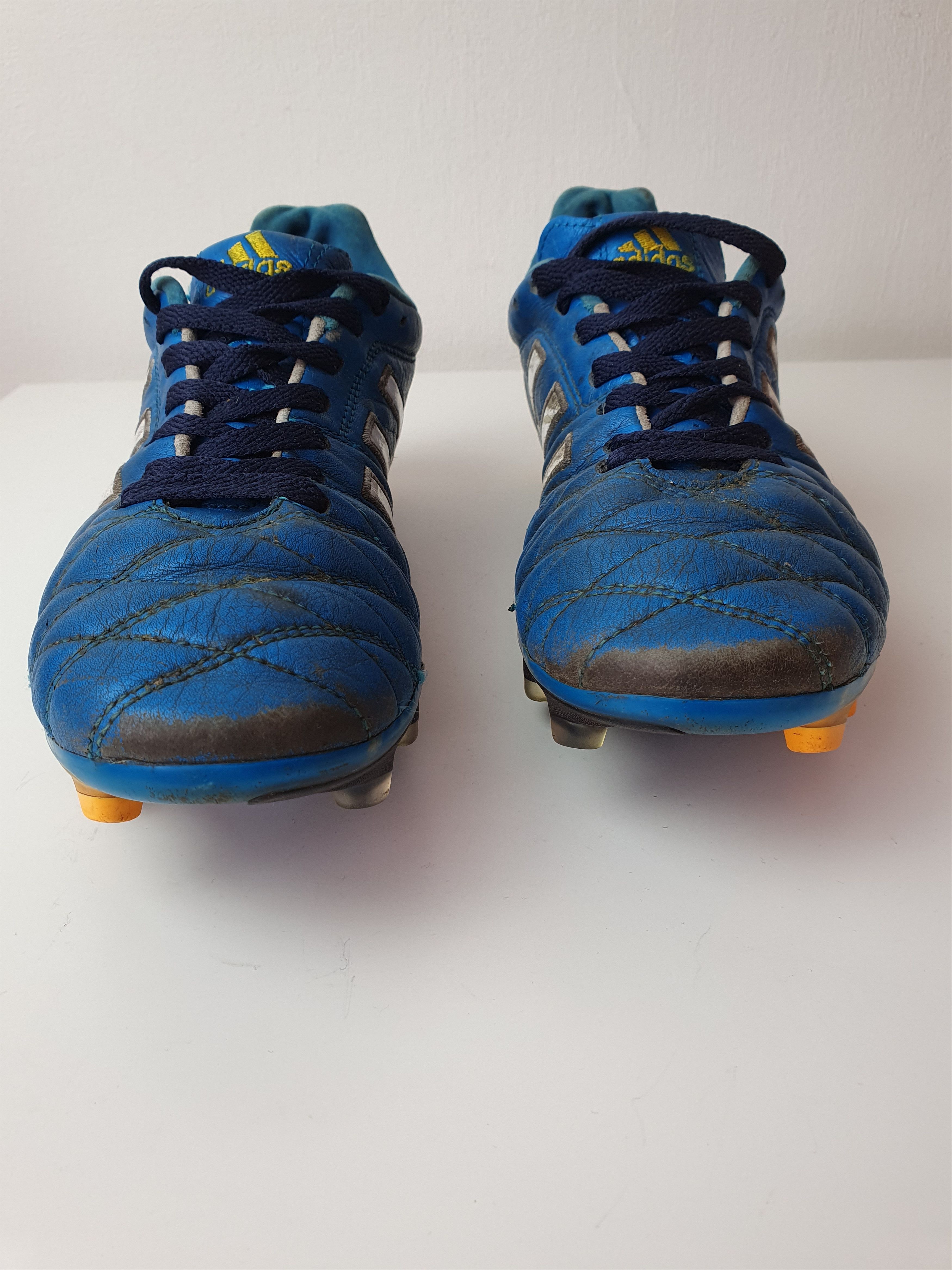 Adidas Vinatge Football Caps Adidas Adipure 11 Pro Blue Soccer Size US 8.5 / EU 41-42 - 6 Thumbnail