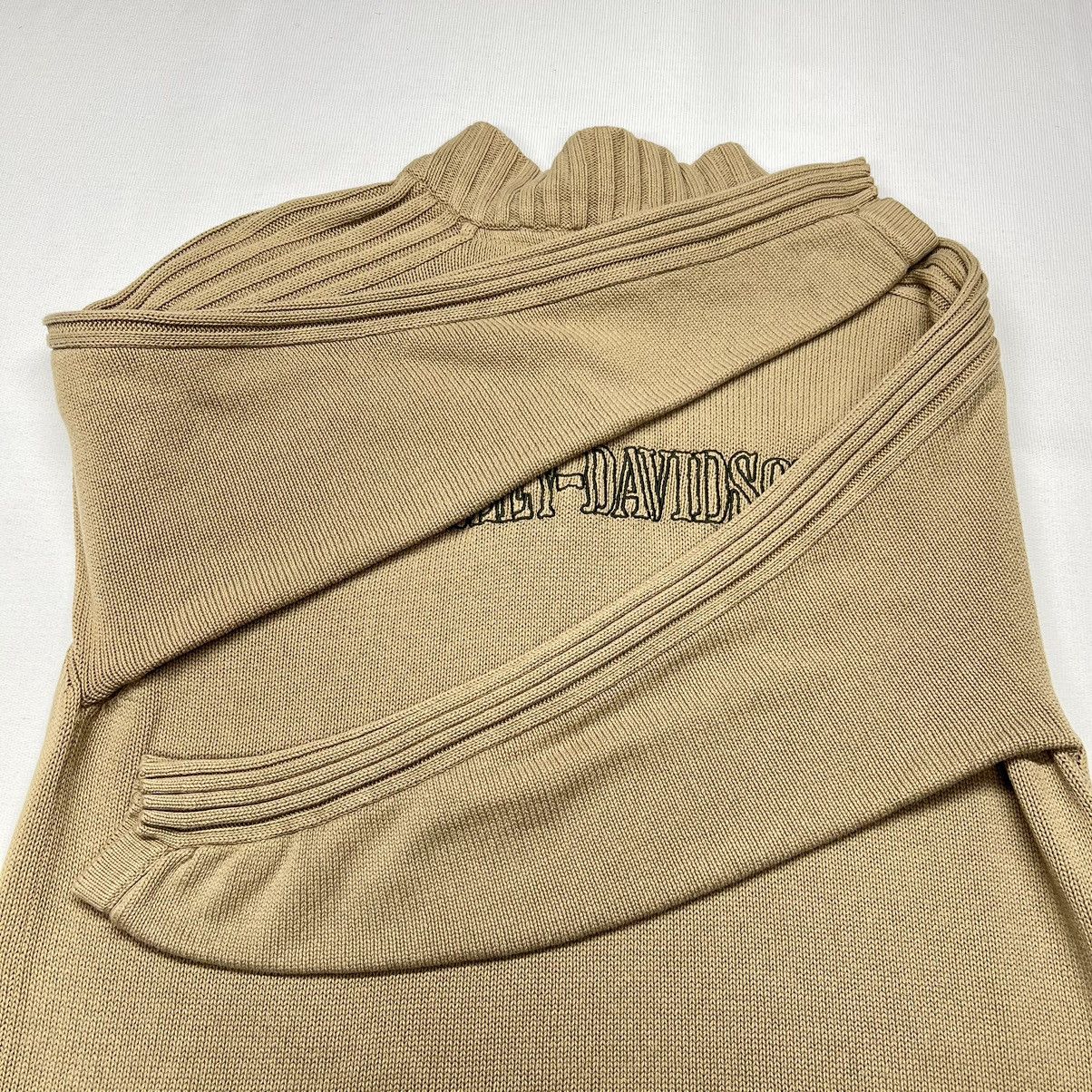 Harley Davidson × Vintage Harley Davidson Sweater Brown 1/4 Zip Logo Embroidered Size US XL / EU 56 / 4 - 12 Thumbnail