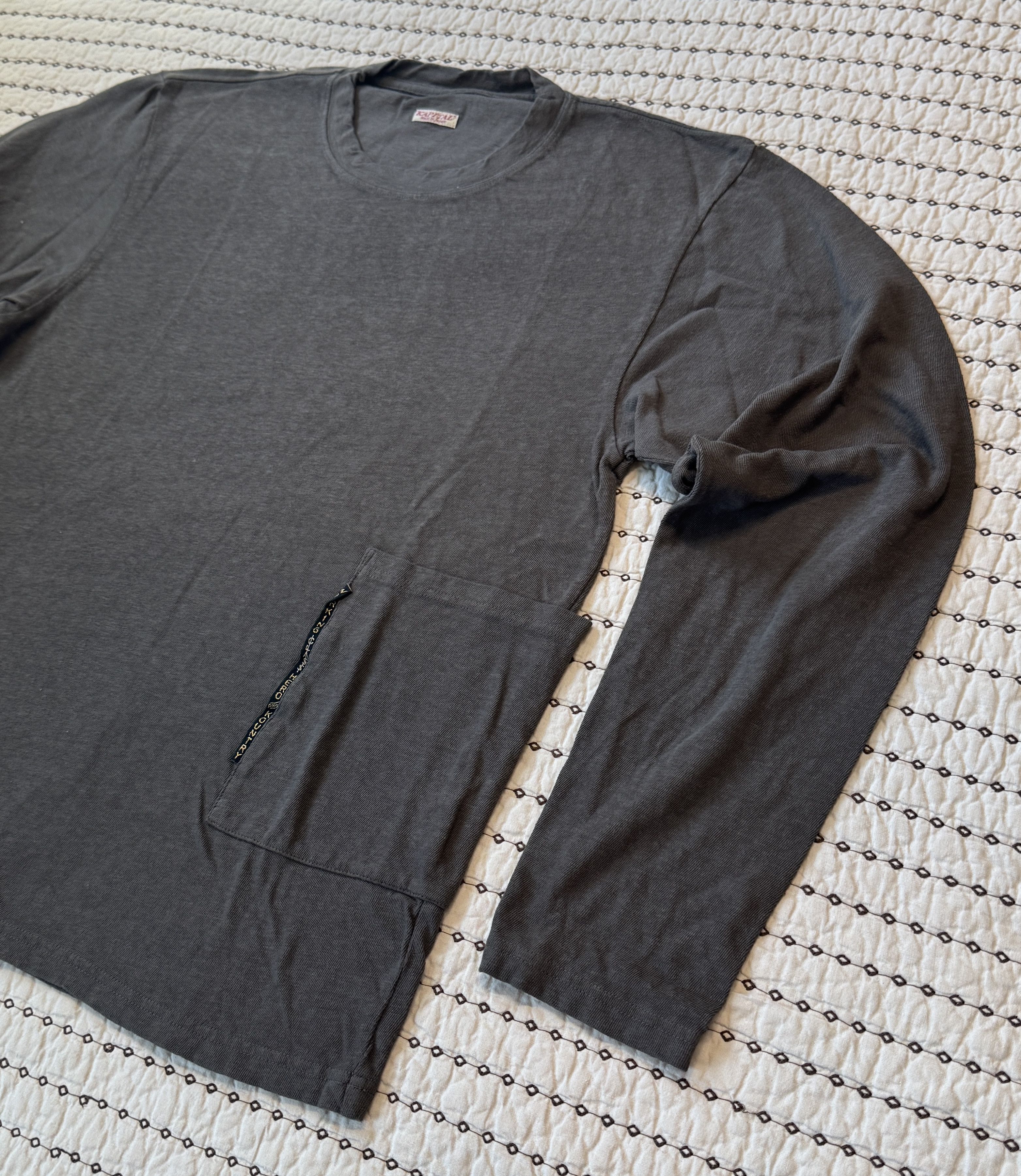 Kapital KAPITAL GAUZE JERSEY BISCUIT POCKET T-SHIRT INK BLACK SIZE 3 Size US L / EU 52-54 / 3 - 6 Thumbnail