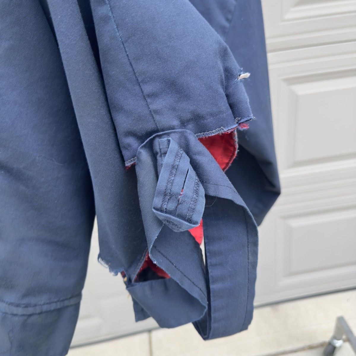 Vintage Thrashed Faded Distressed Union Made Work Jacket ERD Grunge Size US L / EU 52-54 / 3 - 11 Thumbnail