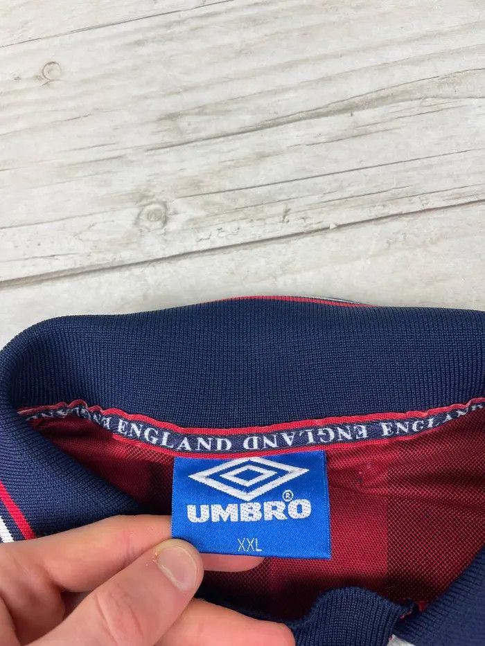 Umbro Vintage Umbro England 1997 1999 Away Shirt SoccerJersey Size US XXL / EU 58 / 5 - 11 Thumbnail