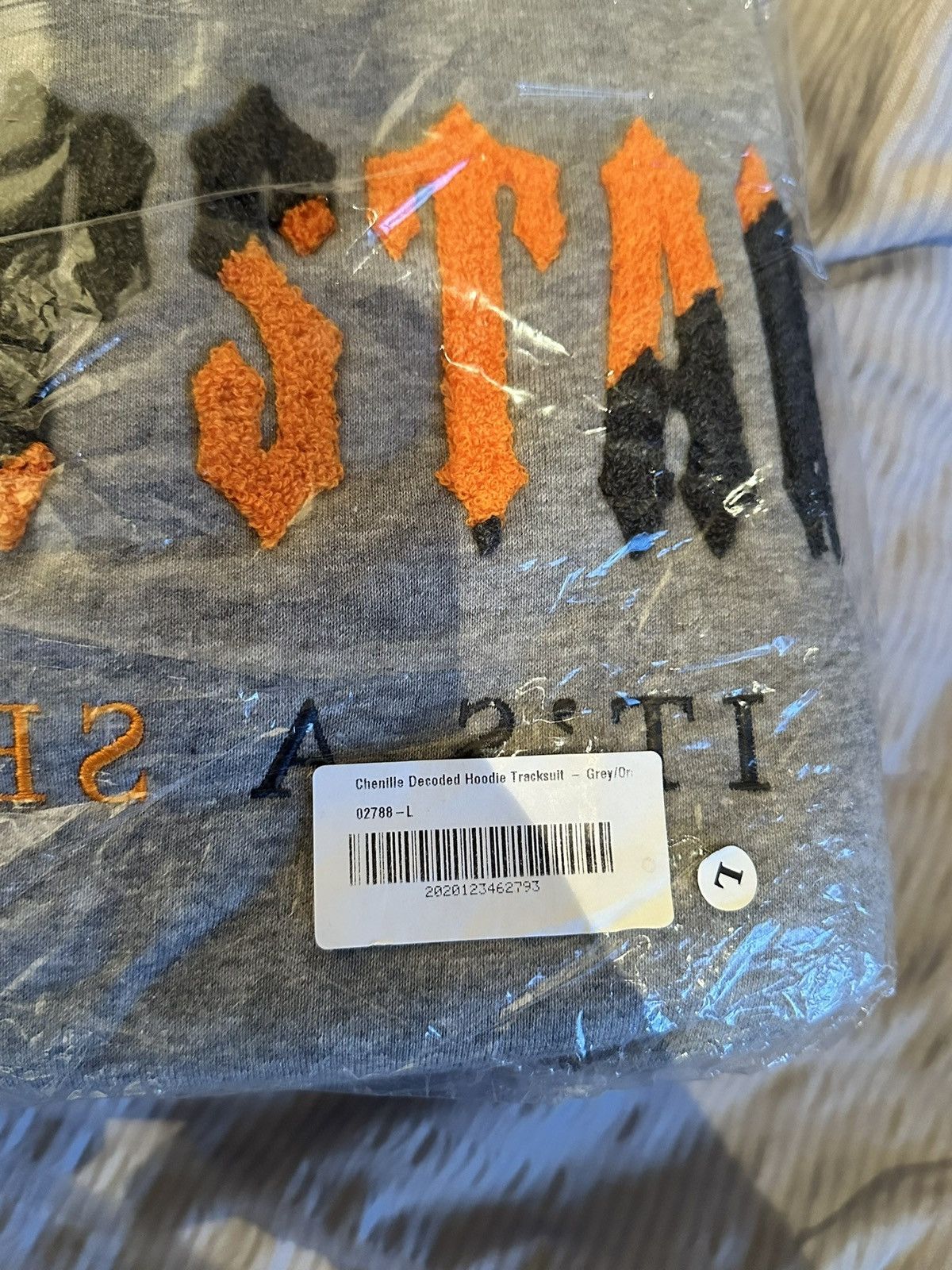 Trapstar London Trapstar Chenille Decoded Hoodie Tracksuit - Grey/ Orange Size US L / EU 52-54 / 3 - 2 Thumbnail