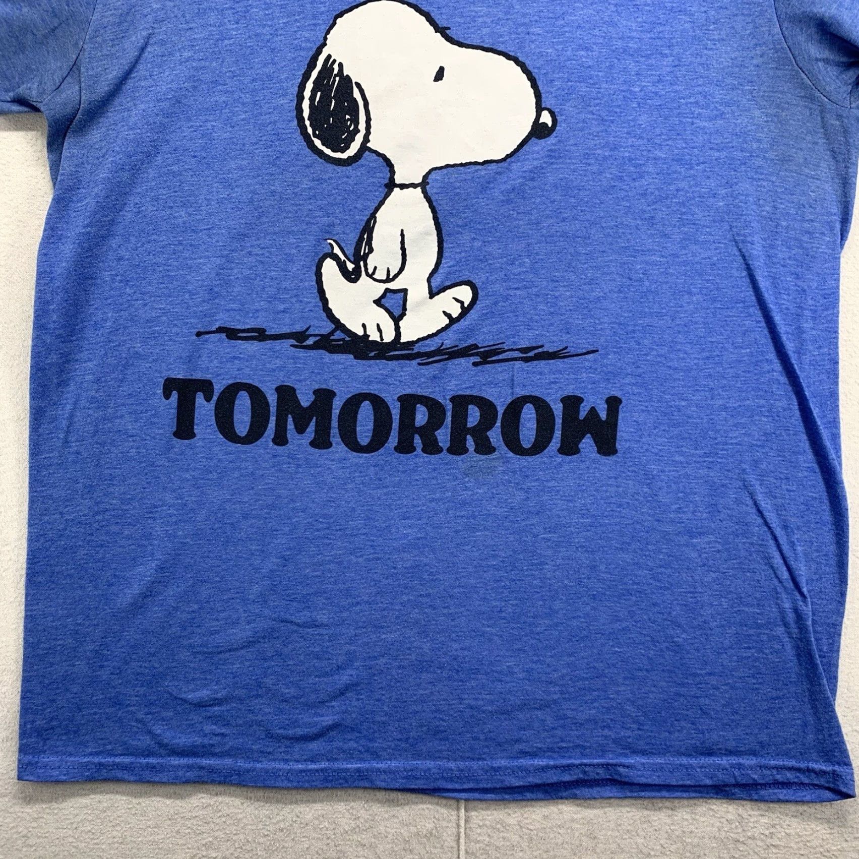 Peanuts Snoopy Shirt Blue Small Peanuts I'll Do It Tomorrow Charlie Brown Official Worn Size US S / EU 44-46 / 1 - 3 Thumbnail