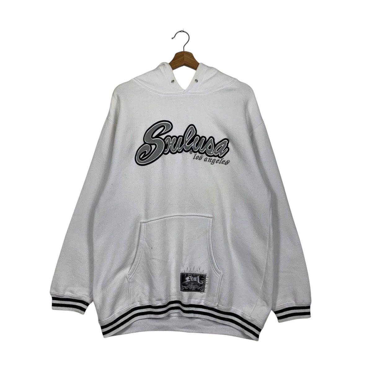 Japanese Brand SOUL USA Los Angeles Big Logo Pullover Hoodies #1770-C78 Size US L / EU 52-54 / 3 - 10 Thumbnail