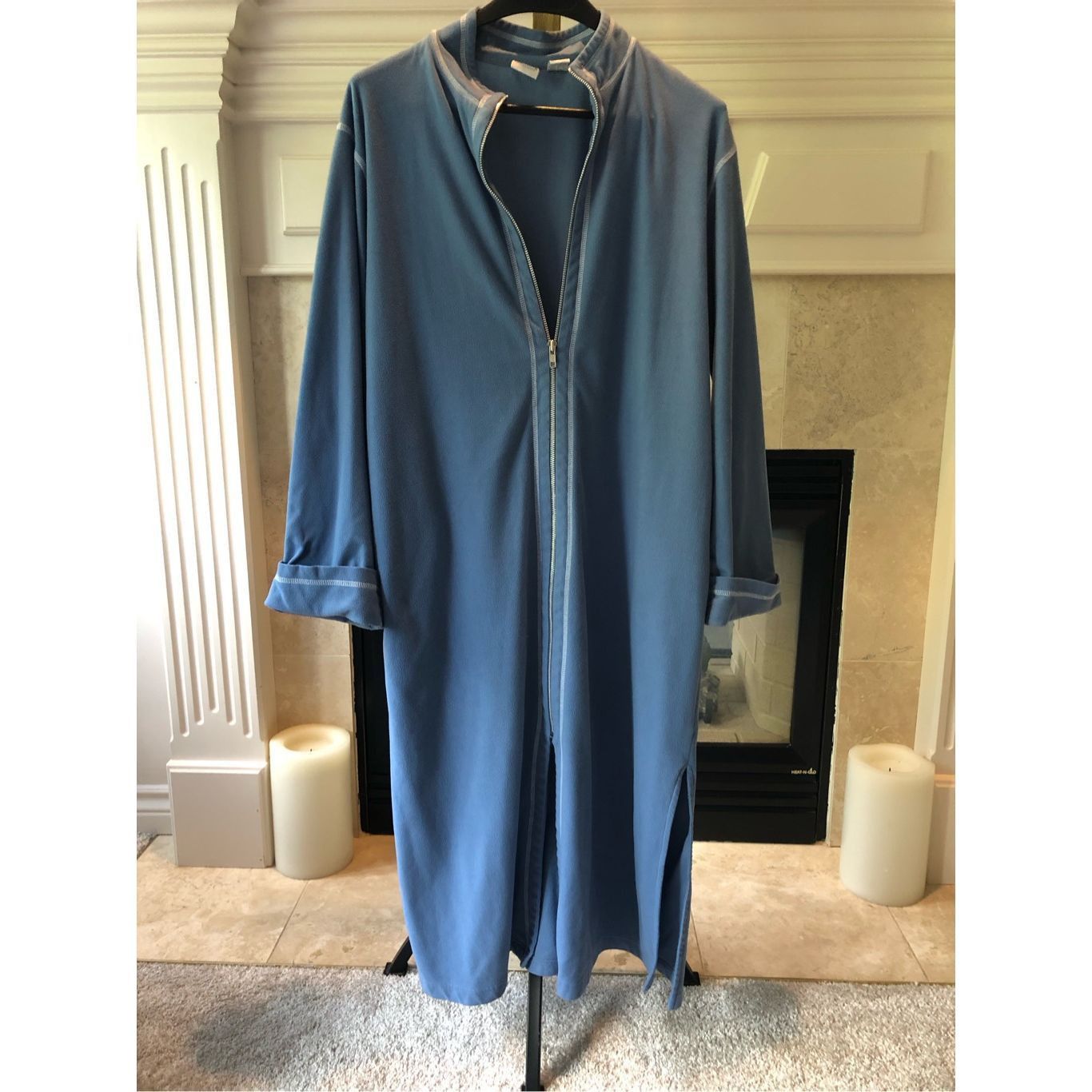 Other Intimate Moments Women’s Blue Sleepwear Robe Size L Size L / US 10 / IT 46 - 1 Thumbnail