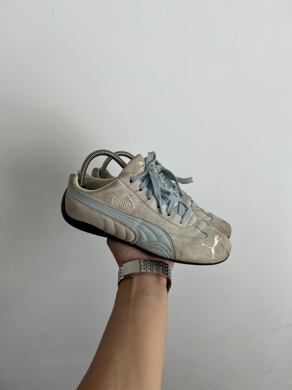 Puma Y2K Vintage Puma Speedcat Low Top Leather Studded Sneakers Size US 7 / IT 37 - 1 Thumbnail