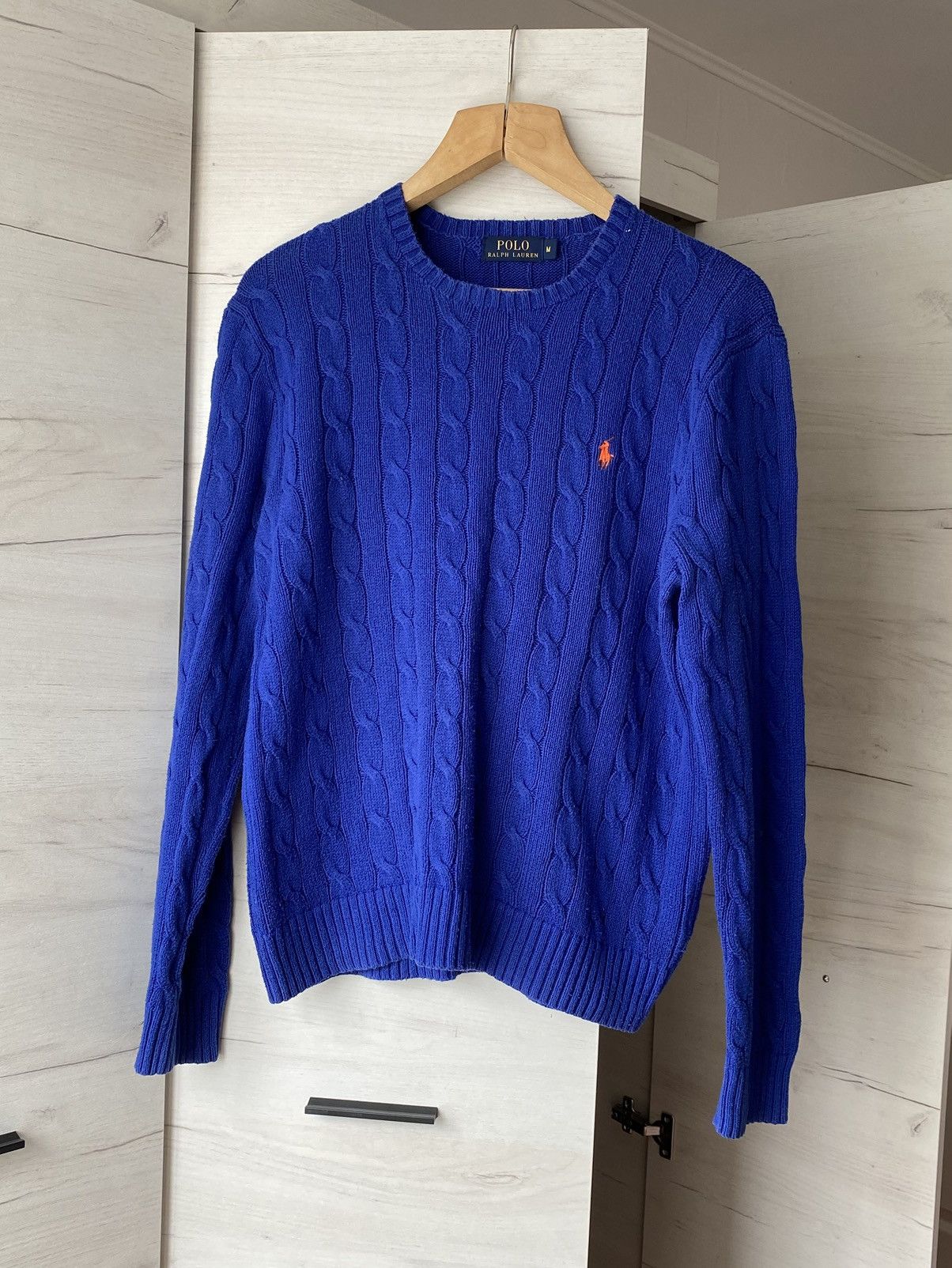 Polo Ralph Lauren Polo Ralph Lauren Wool Cashmere Blend Cable Knit SweaterBlue Size US M / EU 48-50 / 2 - 1 Thumbnail