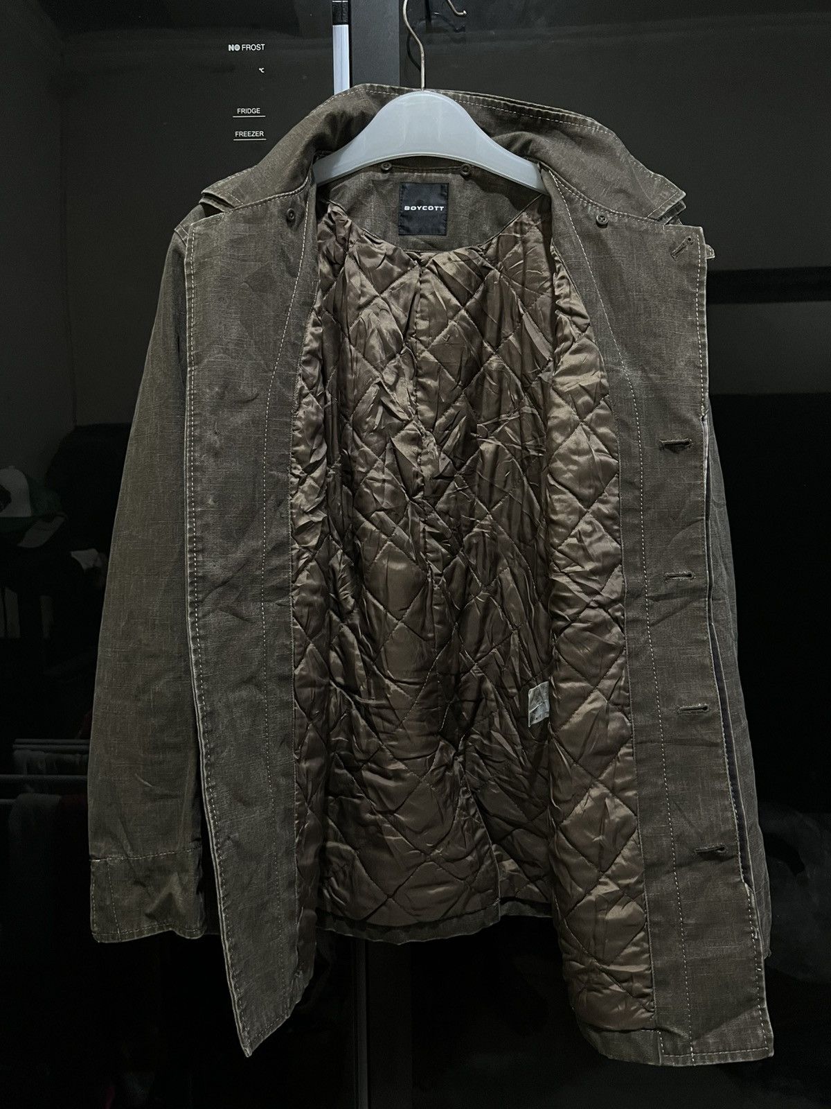 Japanese Brand Boycott Denim Waxed Button Up Quilted Lined Jacket Size US M / EU 48-50 / 2 - 5 Thumbnail