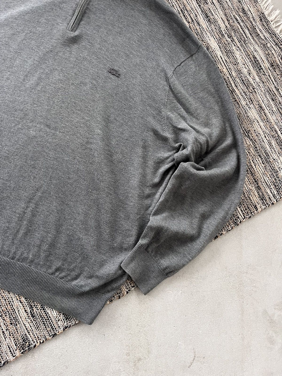 Lacoste Vintage Lacoste Grey Wool 1/3 Zip Sweater Minimalistic Y2K Size US XXL / EU 58 / 5 - 5 Thumbnail