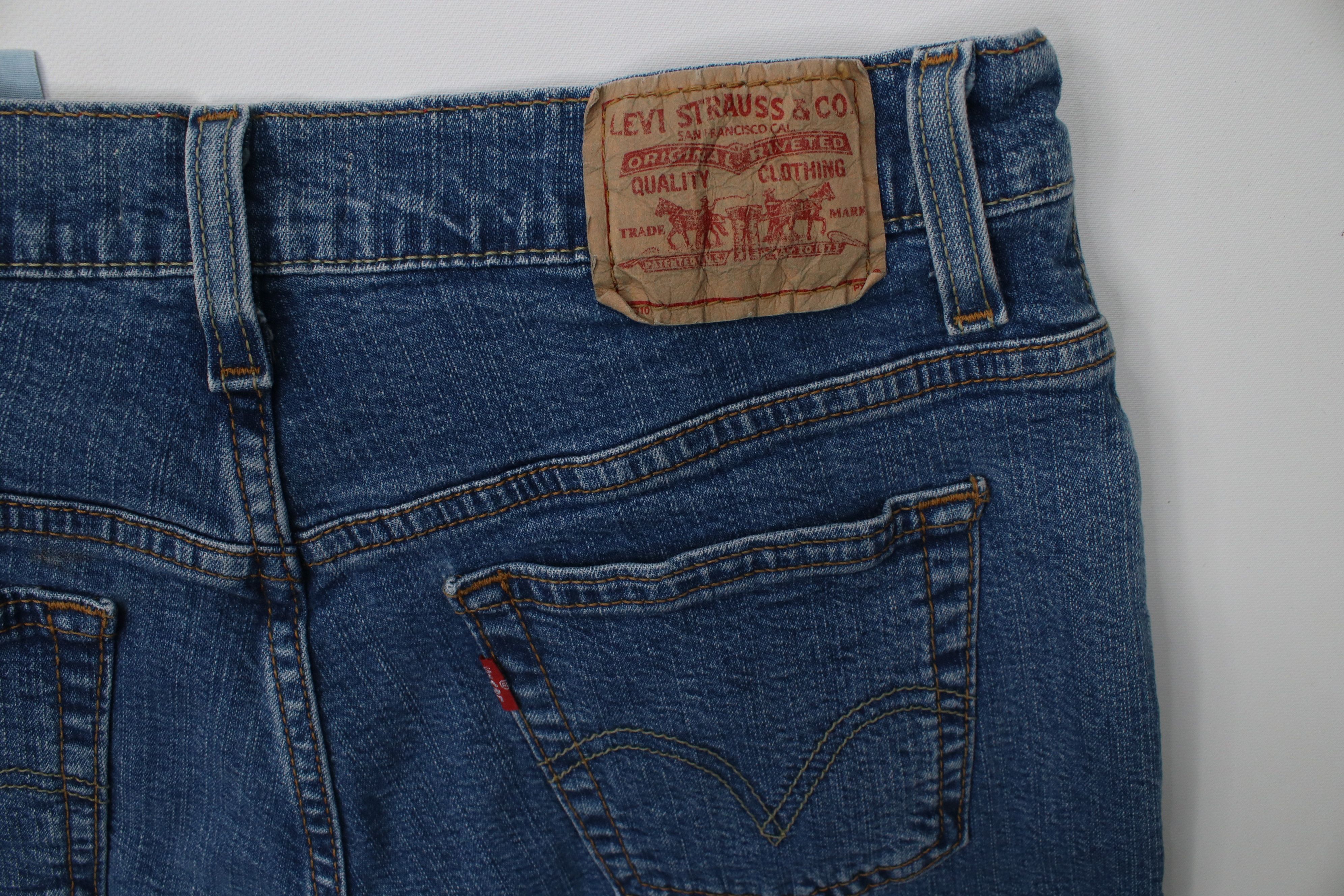 Levi's Vintage Y2K Levis 550 Boot Cut Flared Denim Jeans Stretch Size 32" / US 10 / IT 46 - 13 Thumbnail
