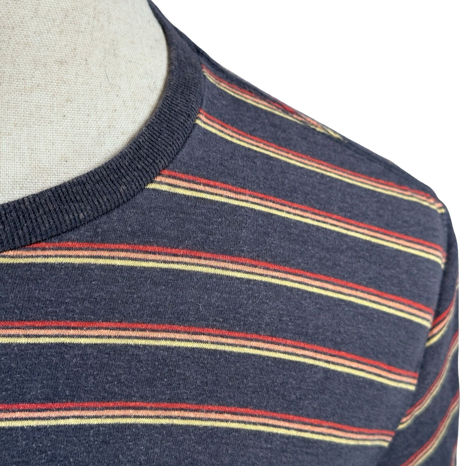 Marine Layer Marine Layer Re-Spun T-Shirt Men M/L Blue Striped Crew Neck Size US M / EU 48-50 / 2 - 3 Thumbnail