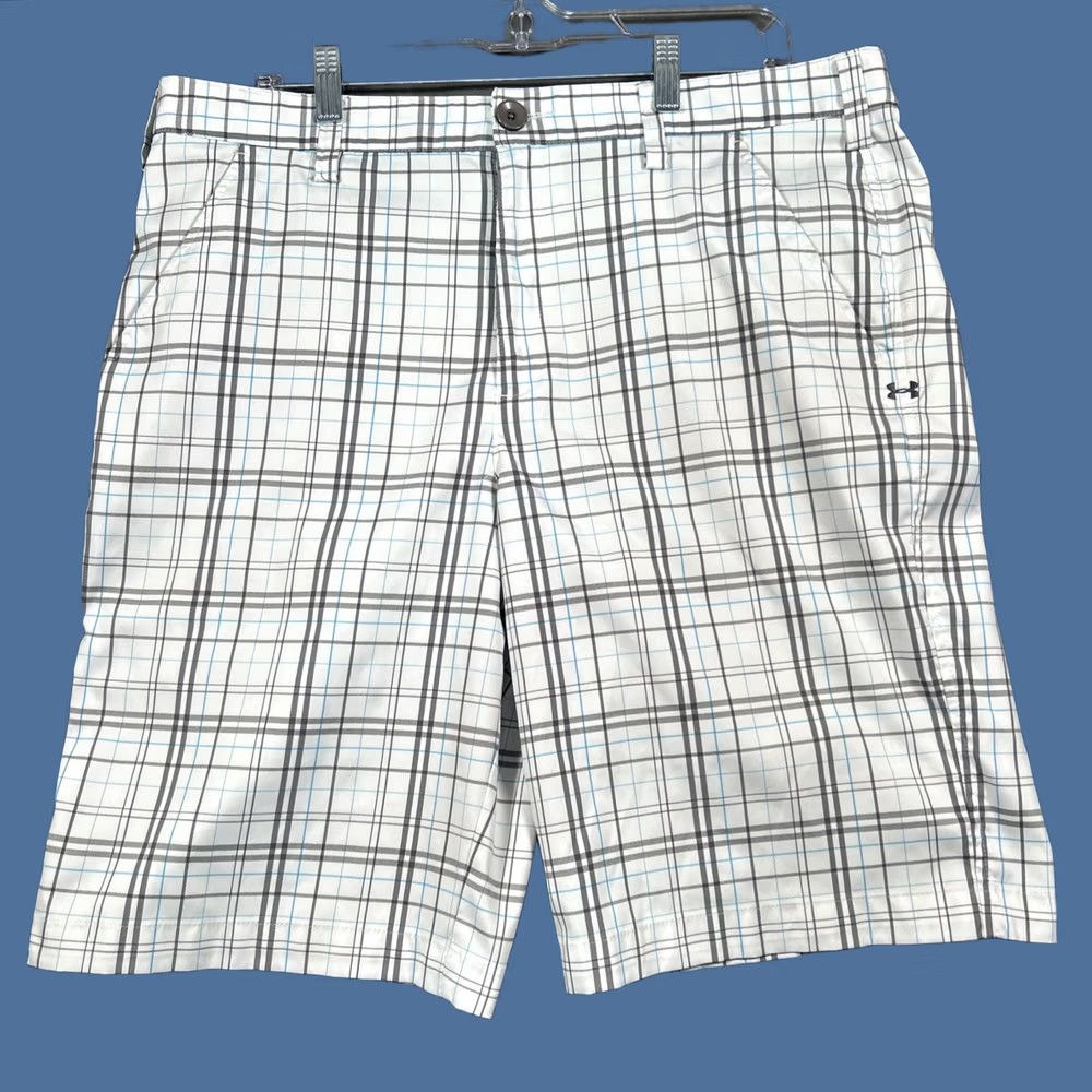 Under Armour Under Armour Golf Shirt Plaid Chino Performance Preppy Casual 36R Size US 38 / EU 54 - 1 Thumbnail