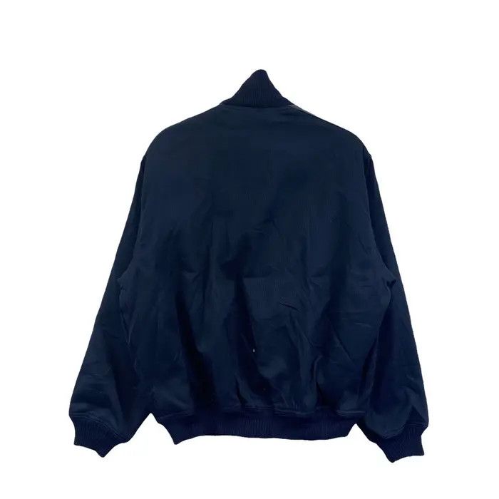Vintage Vtg 90’ SUNTORY BOSS COFFEE Leather Varsity Jacket Trench Size US XL / EU 56 / 4 - 3 Thumbnail