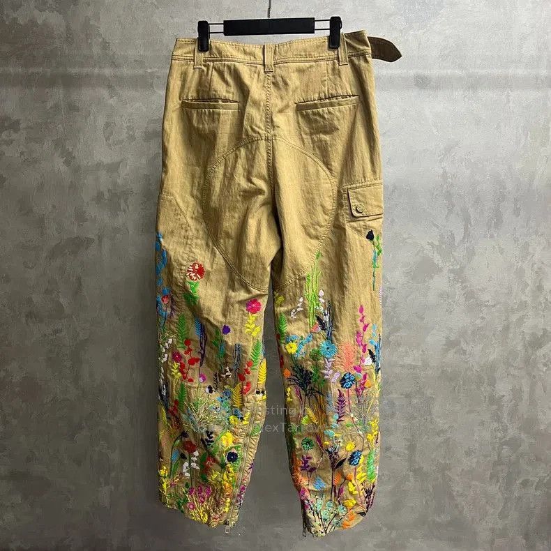 Louis Vuitton louis vuitton Khaki Beekeeper print logo casual pants. Size 38" / US 16 / IT 52 - 2 Thumbnail