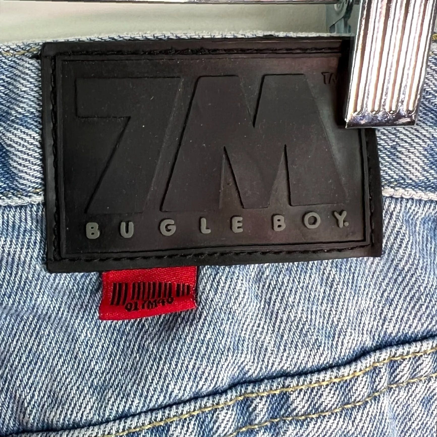 Bugle Boy VINTAGE Bugle Boy Jeans Distressed 7MM 38x34 Blue 100% Cotton Relaxed Straight Mens Size US 38 / EU 54 - 7 Thumbnail