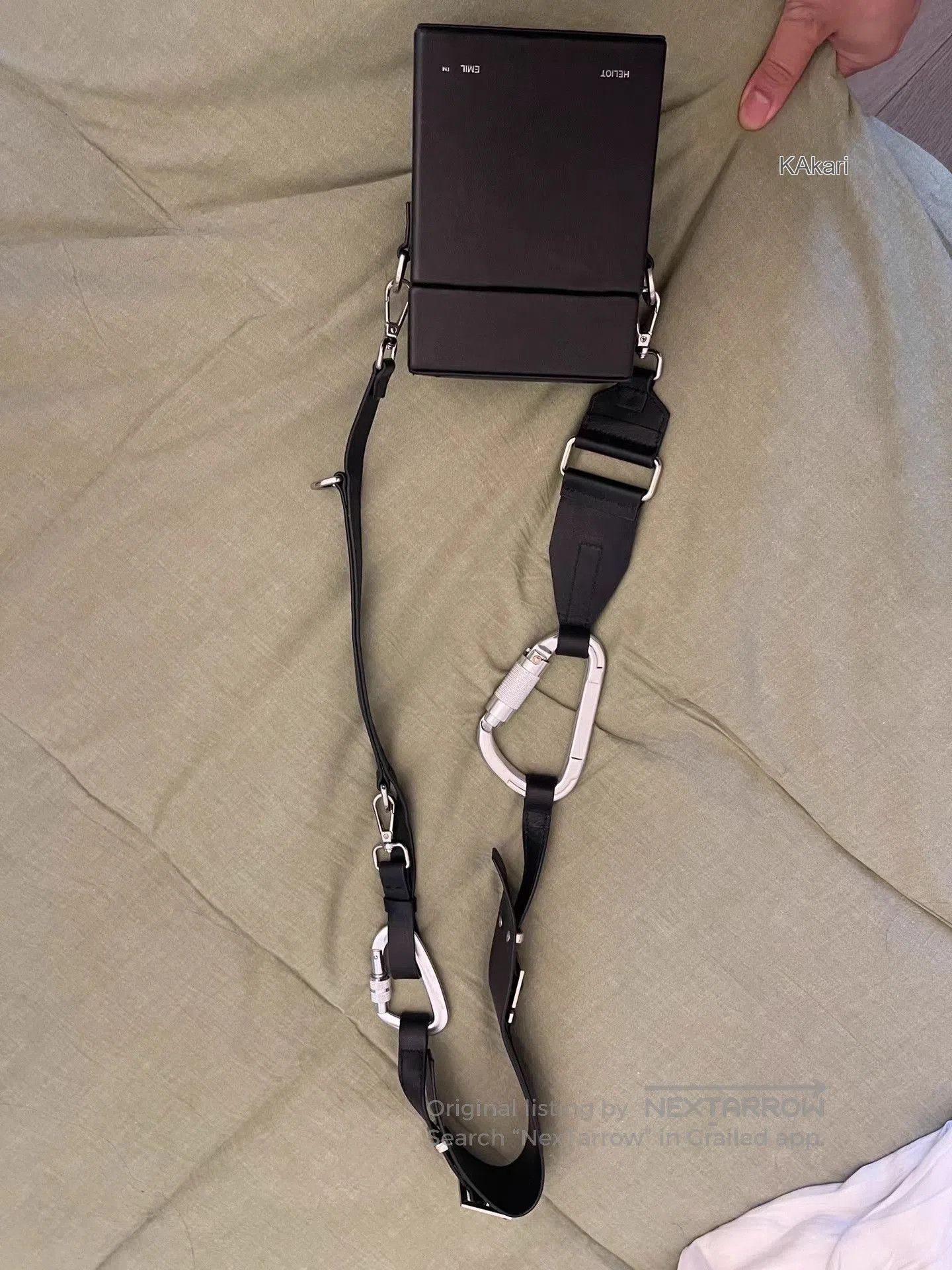 Heliot Emil Black Box Crossbody Bag with Adjustable Strap. Size ONE SIZE - 1 Thumbnail