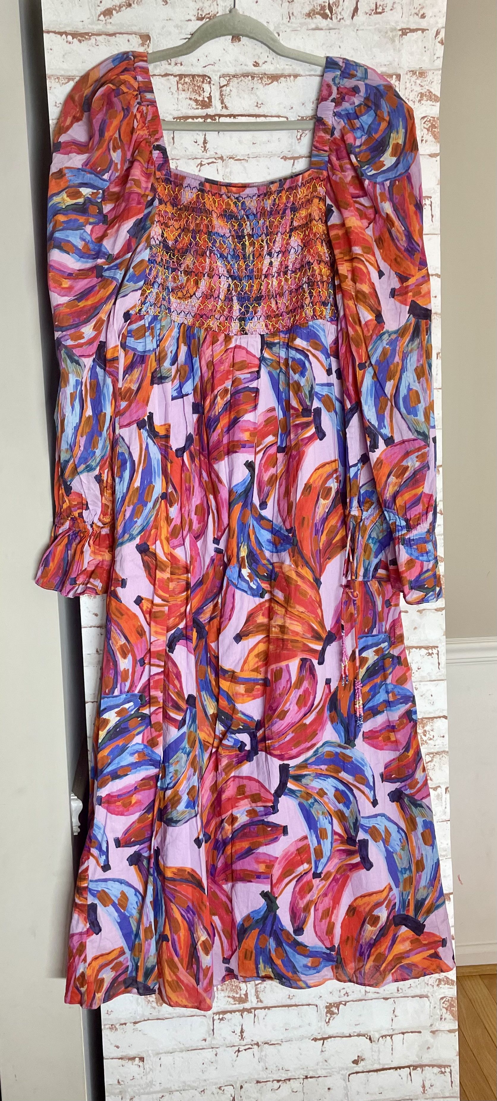 Farm Rio Farm Rio Pink Floral Maxi Dress SzM Size M / US 6-8 / IT 42-44 - 4 Thumbnail
