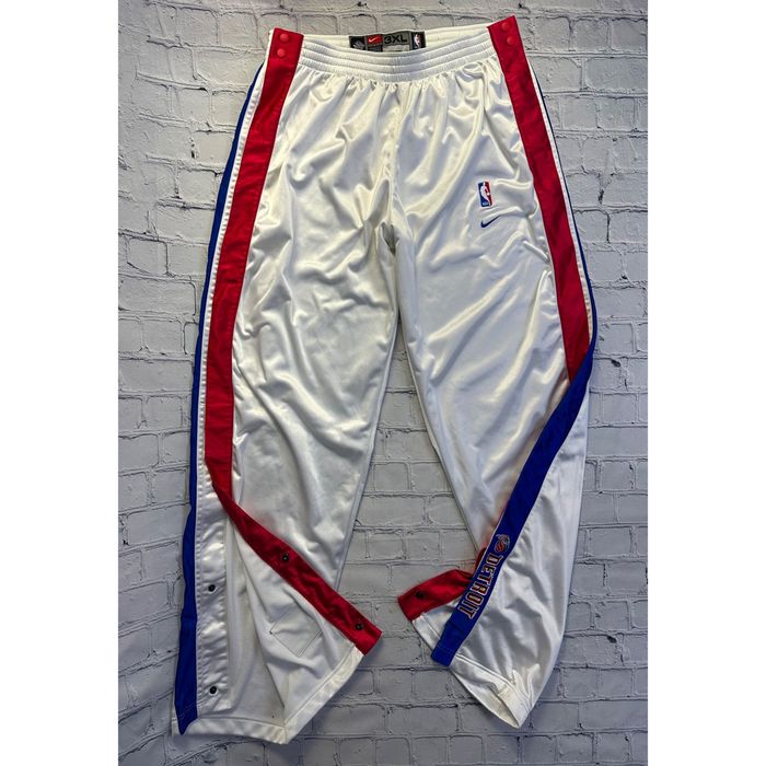 NBA Vintage NBA Detroit Pistons Tear Away Basketball Pants