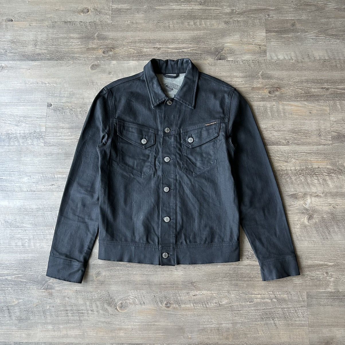 NUDIE JEANS Conny Org. Back 2 Black Men Jacket L black