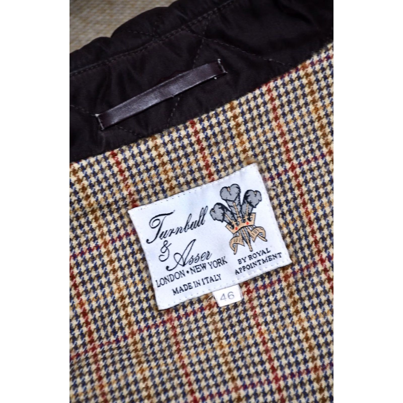 Turnbull & Asser VINTAGE Turnbull & Asser Jacket Mens 46 Quilted Brown Wool Polyester Polyamide Casual 90s Streetwear Size US S / EU 44-46 / 1 - 7 Thumbnail
