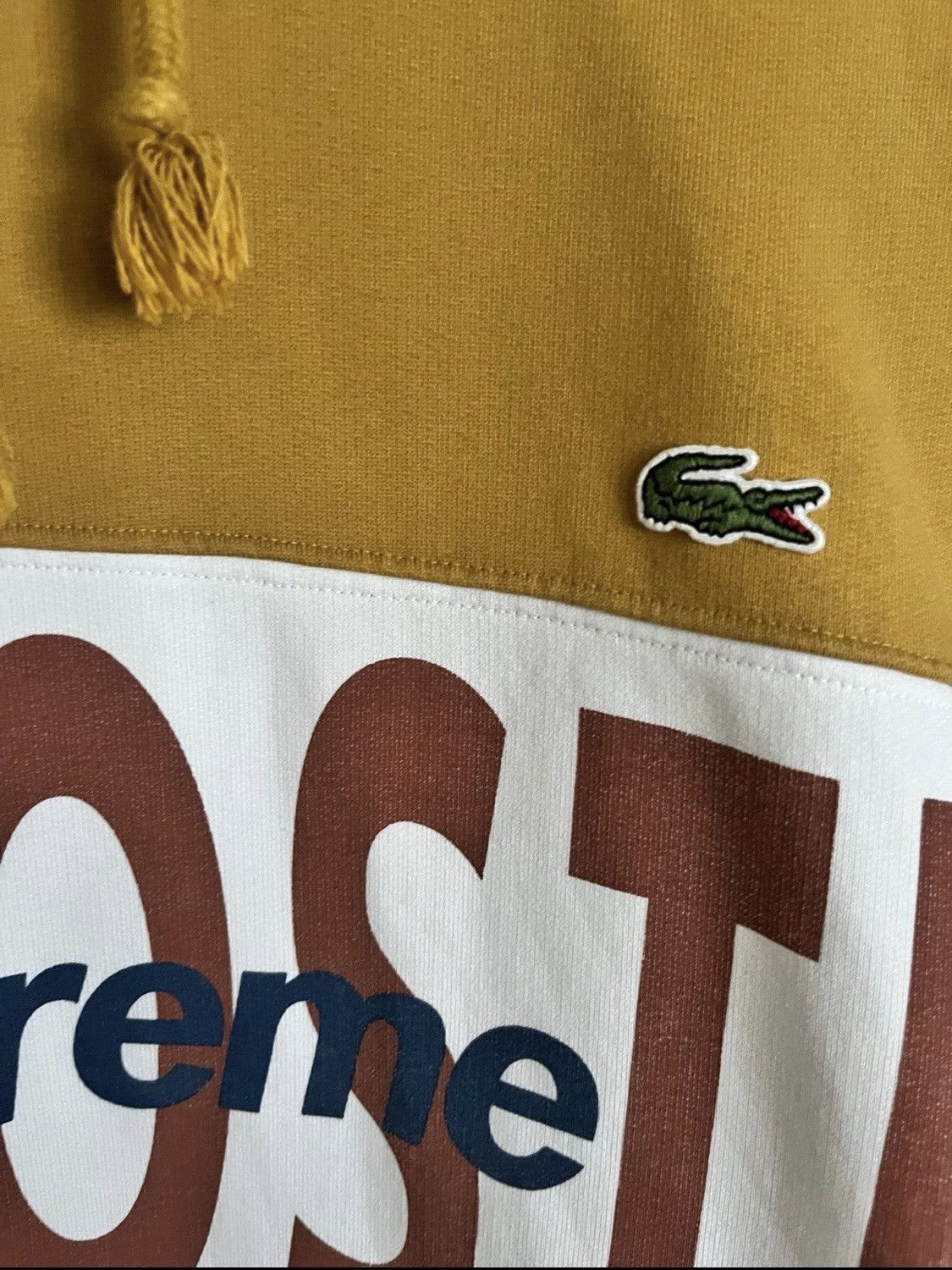 Lacoste × Supreme Supreme x Lacoste Logo Panel Hoodie Size US XL / EU 56 / 4 - 3 Thumbnail