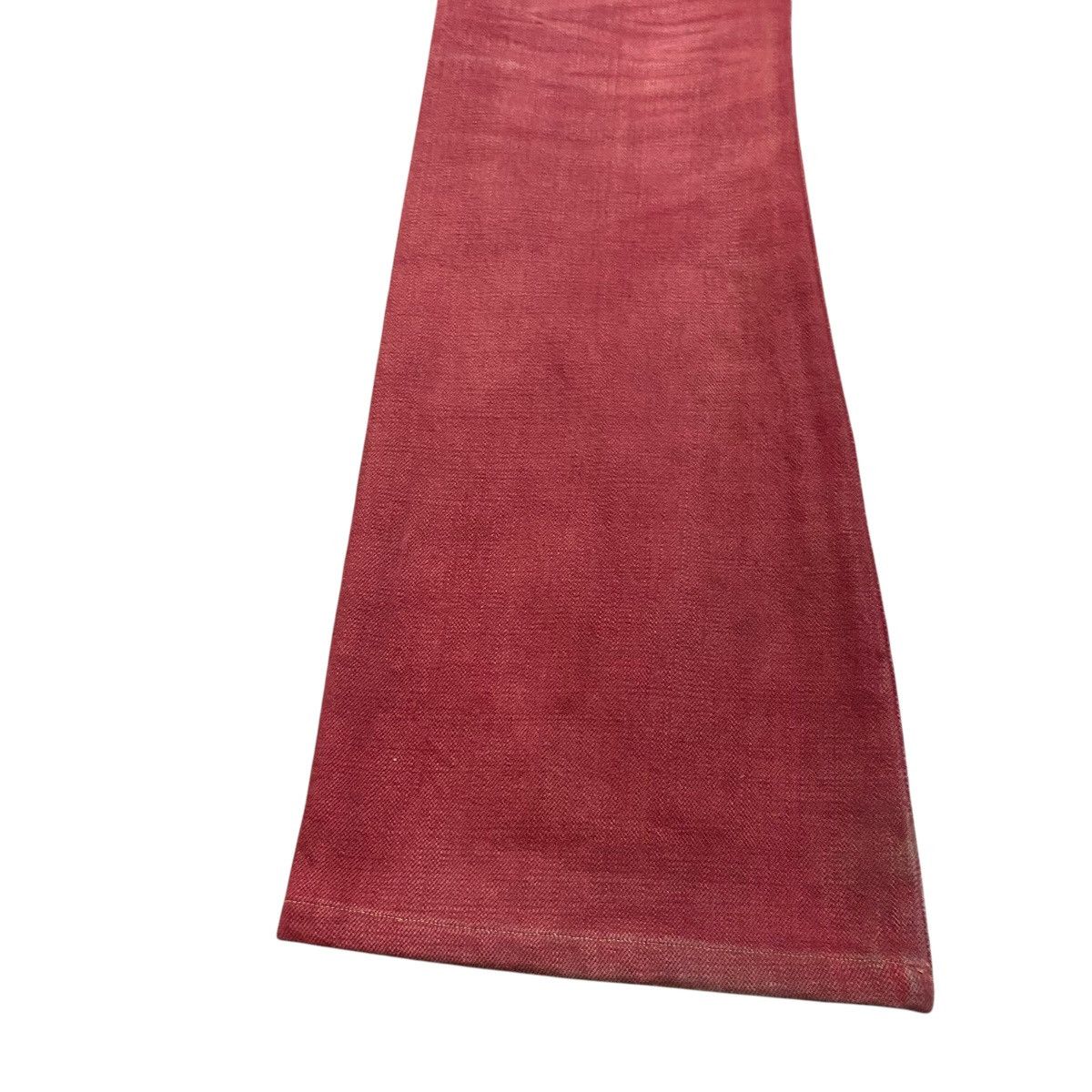 Obelisk Obelisk Red Blood Hole Distressed Denim Flare Jeans Size US 29 - 17 Thumbnail