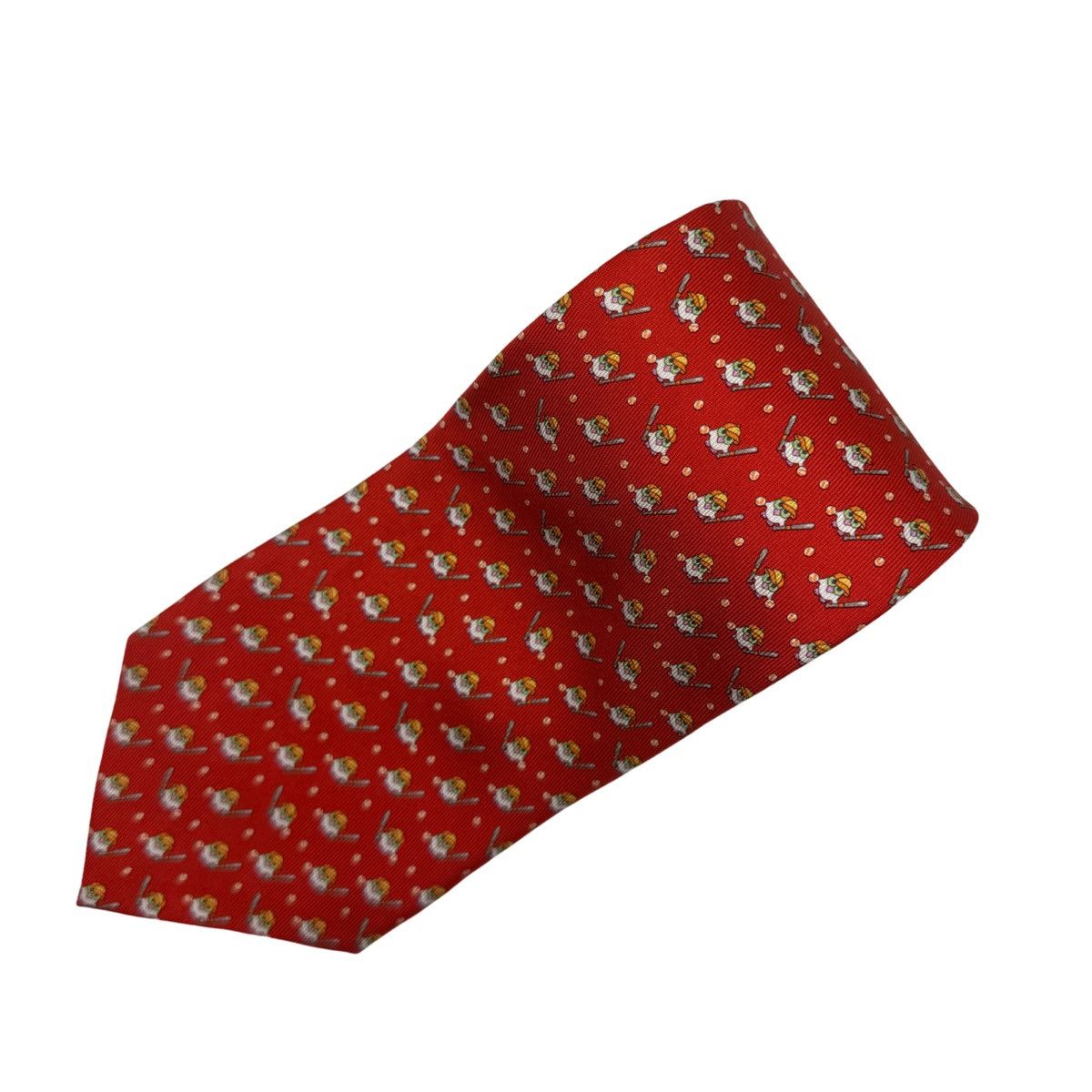 Salvatore Ferragamo Salvatore Ferragamo Red Silk Tie, Made in Italy, Like New Size ONE SIZE - 2 Thumbnail