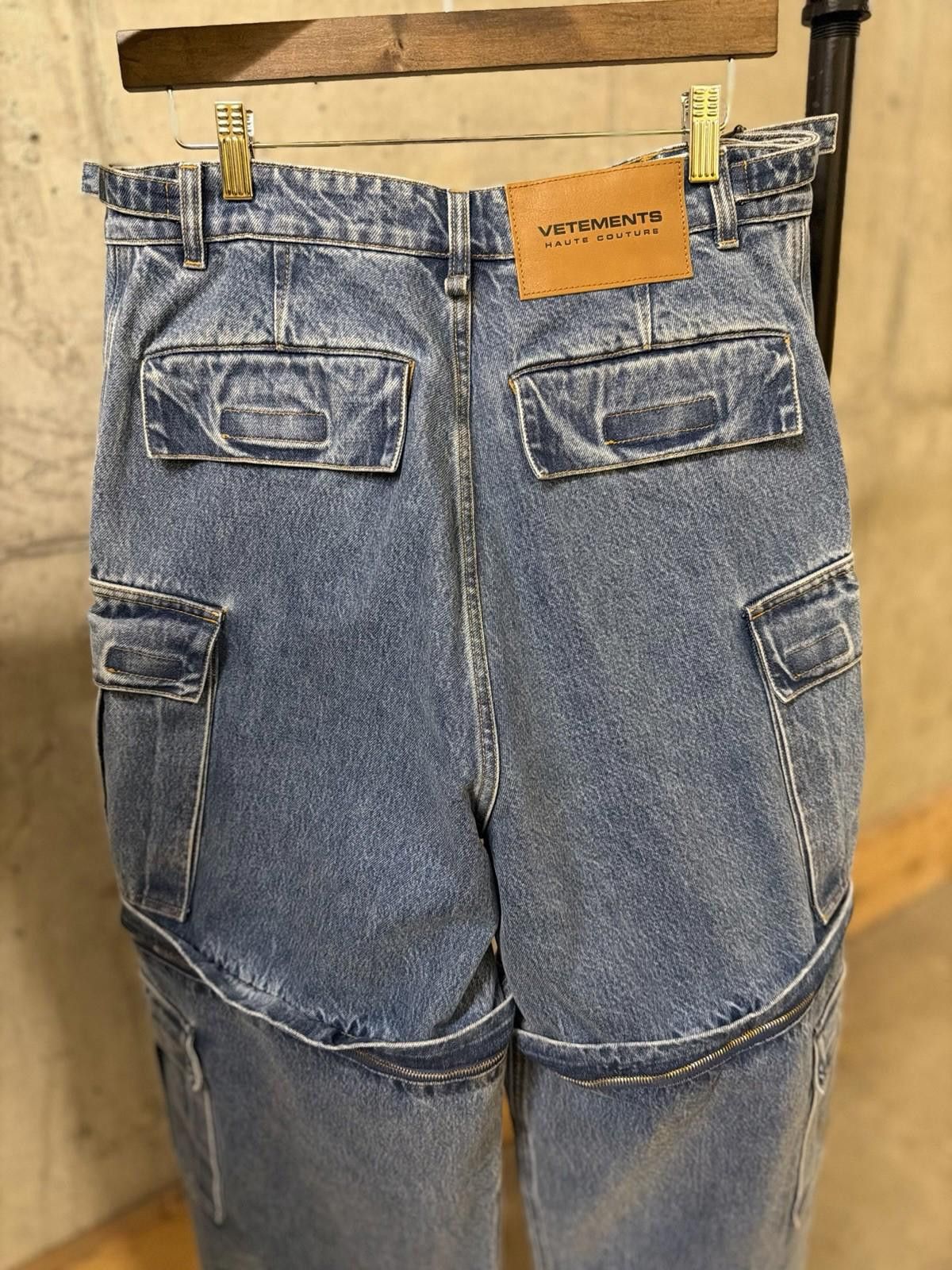 Vetements Vetements Wide-Leg Light BIG Blue Denim Jeans + Shorts Size 31" - 10 Thumbnail