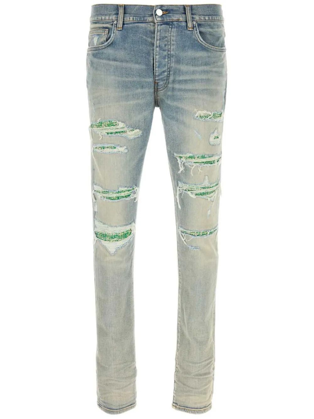 Amiri oc11z0126 Boucle Thrasher Slim-Leg Denim Jeans in Blue Size US 34 / EU 50 - 1 Thumbnail
