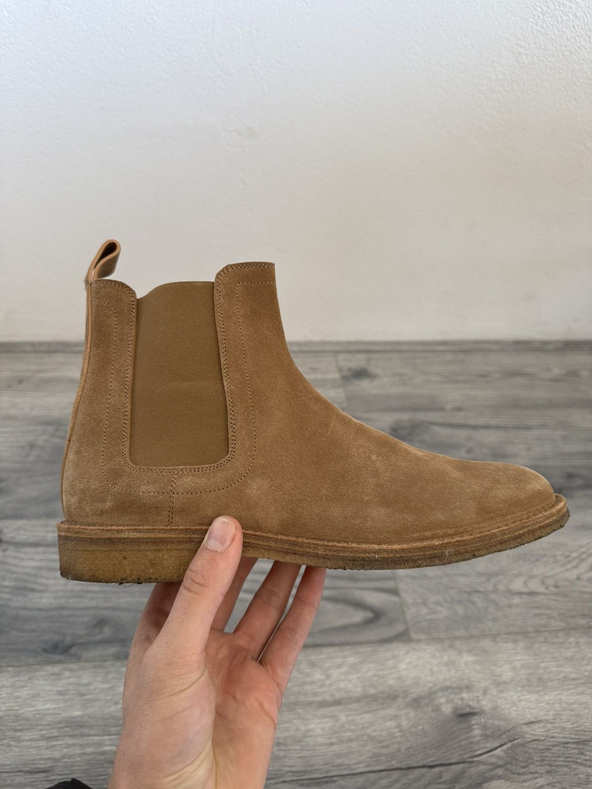 Bottega Veneta Tan Suede Chelsea Boots Size US 8 / EU 41 - 7 Thumbnail