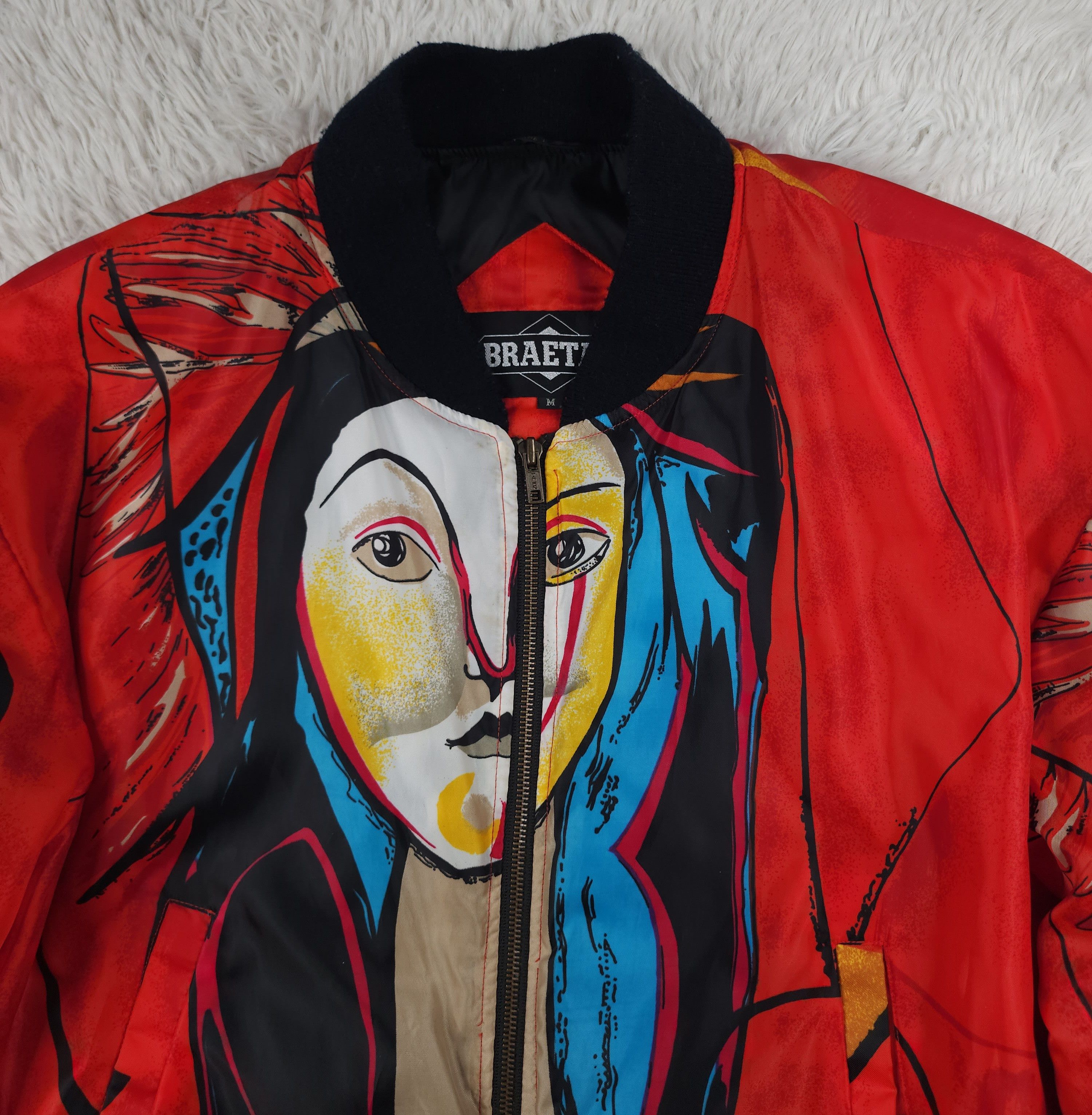 Vintage Vintage Braetan artistic print bomber jacket Size US M / EU 48-50 / 2 - 4 Thumbnail