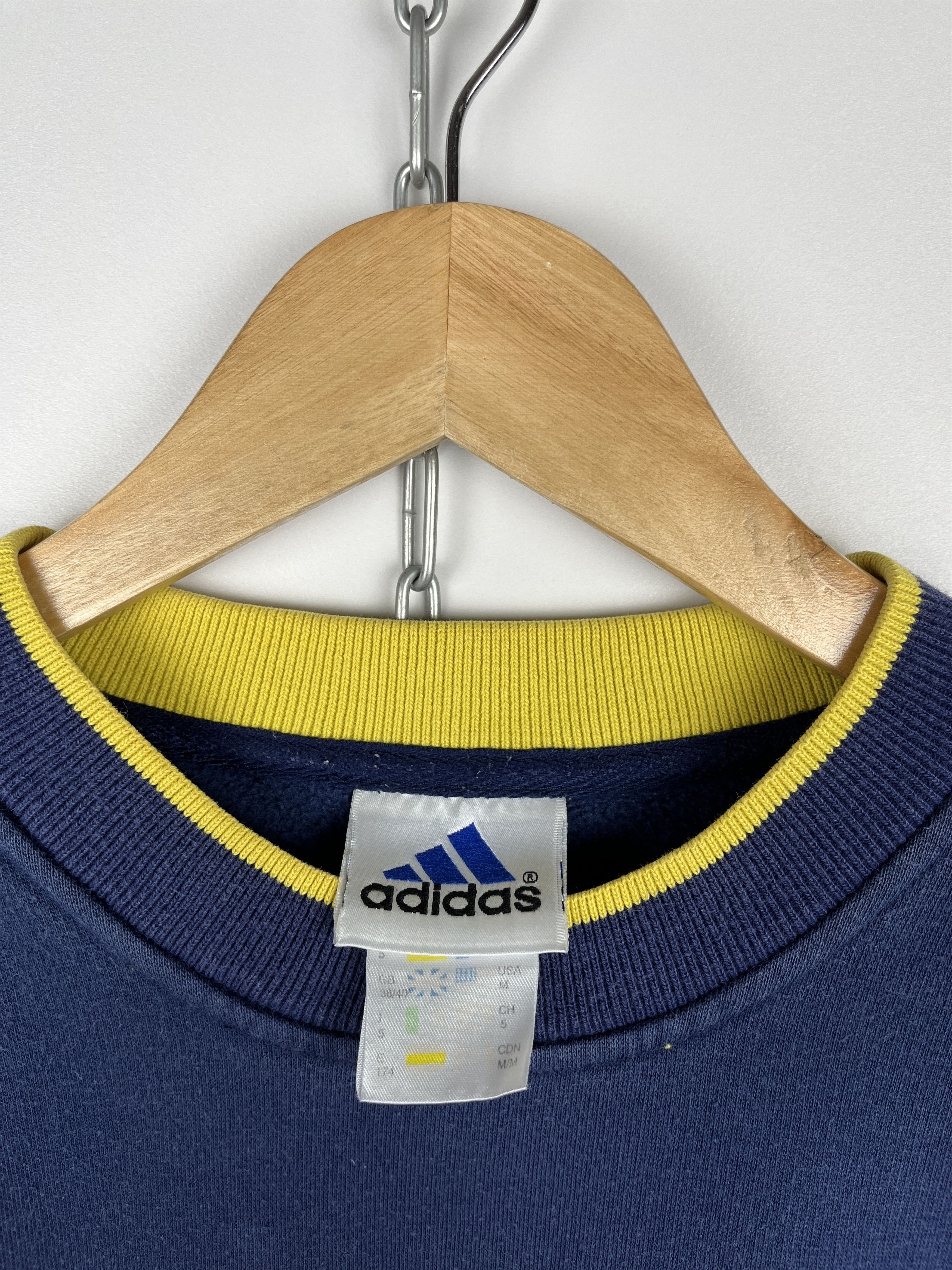 Adidas × Vintage 90's Adidas Big Embroidered Logo Vintage Sweatshirt Size US M / EU 48-50 / 2 - 6 Thumbnail